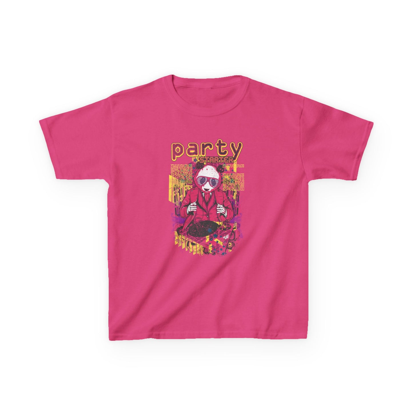 Vibrant Kids Party Tee, Fun Kids T-Shirt, Summer Party Shirt, Birthday Gift Idea, Cool Graphic Tee, Youth Apparel Heliconia