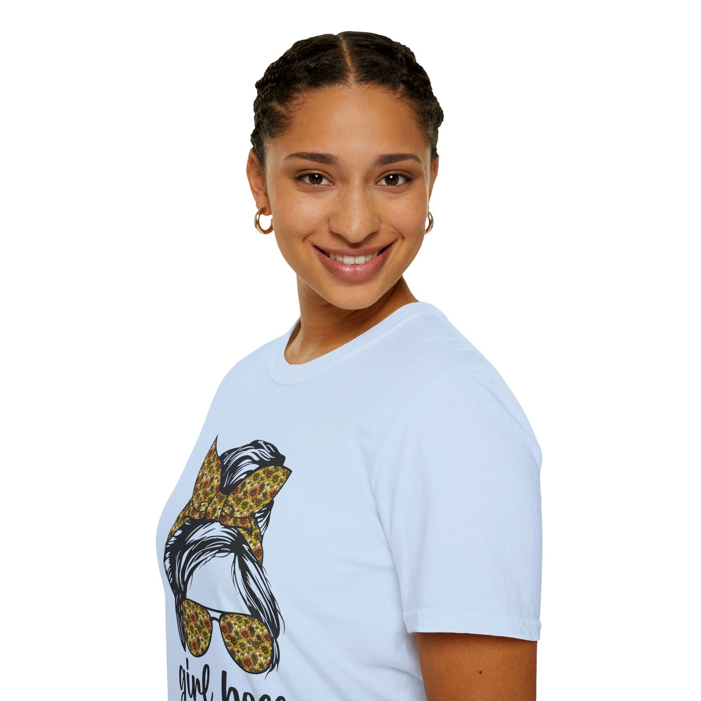 Girl Boss T-Shirt, Unisex Softstyle Tee, Empowering Apparel, Gift for Her, Motivational Shirt, Casual Outfit