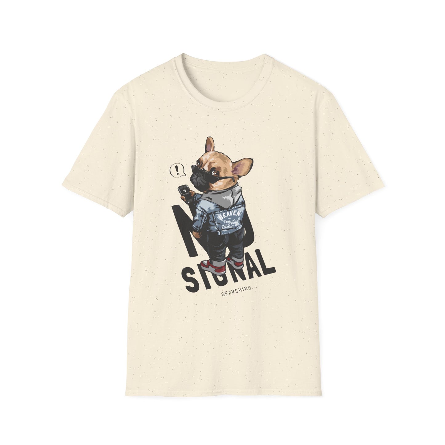 Cool Dog Graphic T-Shirt, Fun Pet Lover Tee, Casual Style for Any Occasion, Unique Gift for Dog Owners, Animal Lover Apparel Natural