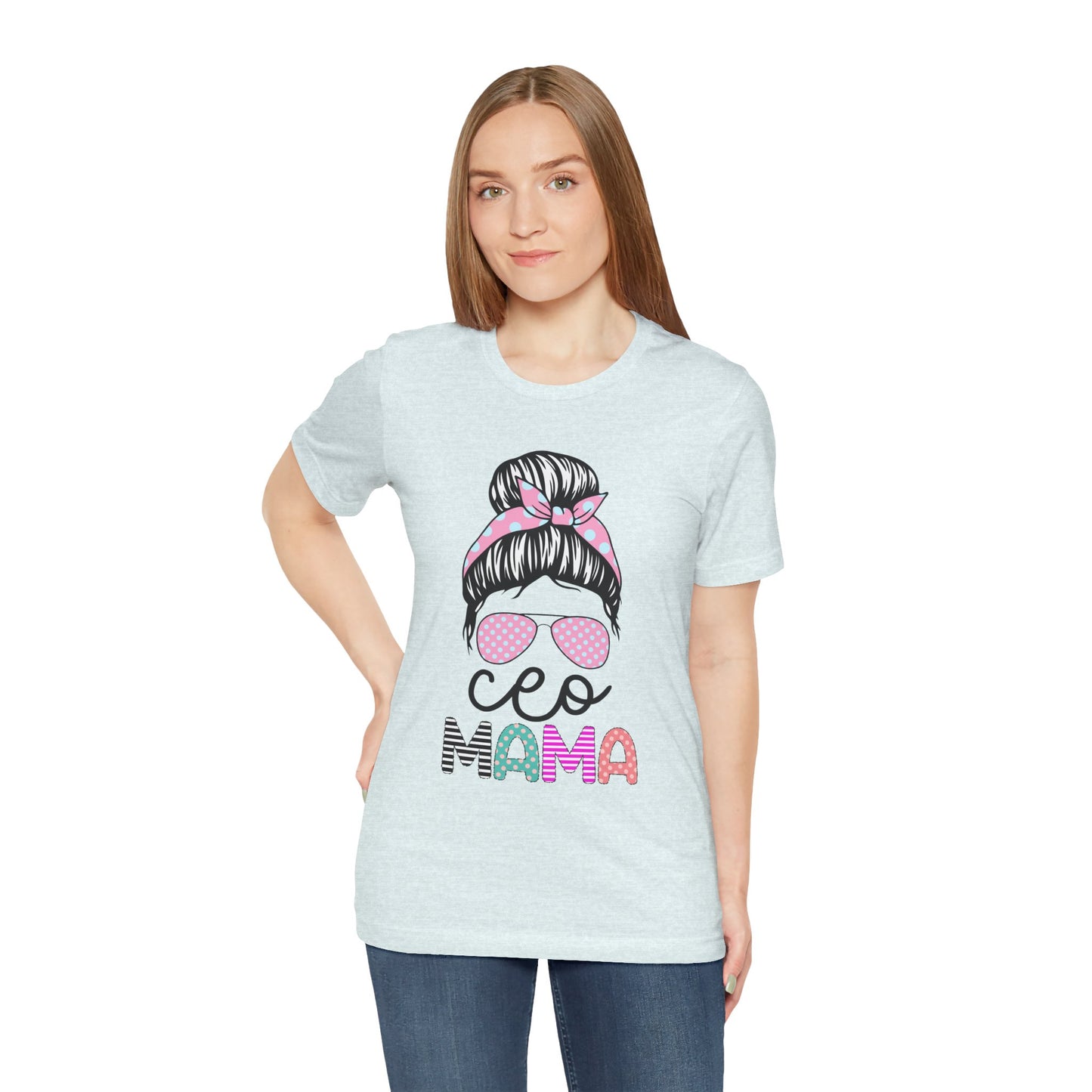 CEO Mama Graphic Tee, Unisex T-Shirt for Moms, Gift for New Mothers, Casual Summer Top, Fun Parenting Apparel, Mother's Day Gift