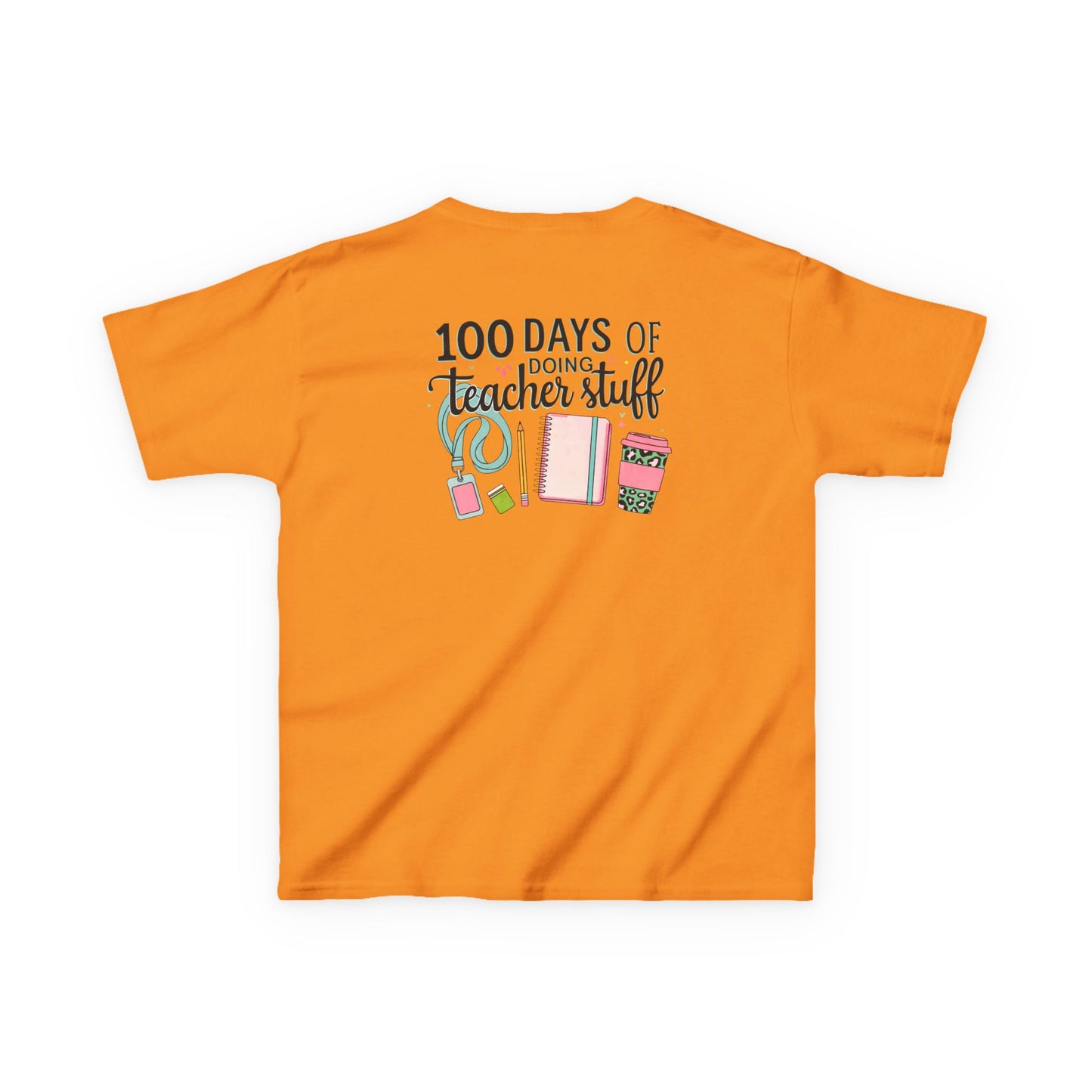 Teacher Appreciation Kids Tee, 100 Days of Teacher Stuff Shirt, School Spirit Tee, Gift for Future Educators, Kids' Classroom Apparel