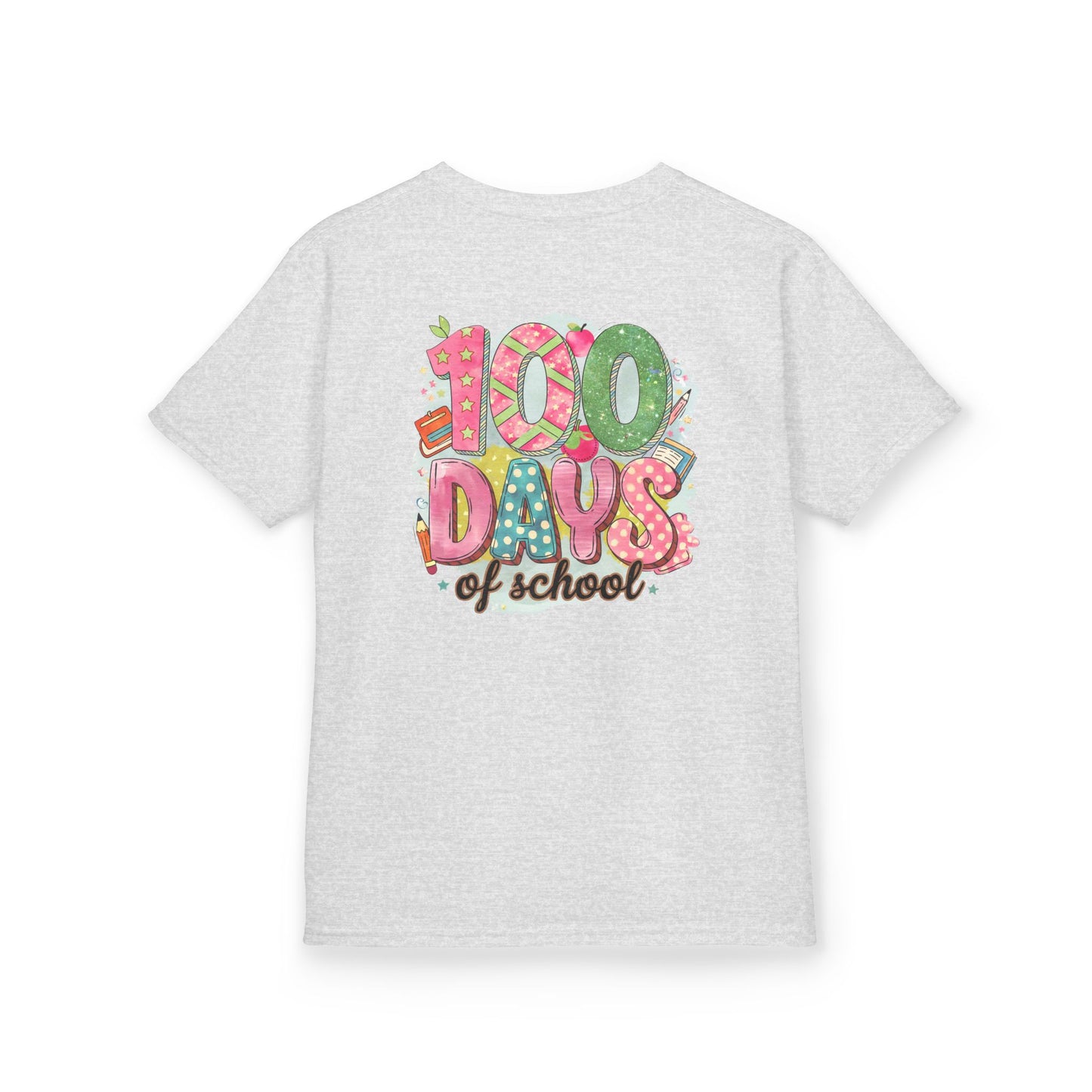 Kids 100 Days of School Tee, Fun t-shirt for kids, Milestone celebration shirt, Perfect for school events, Unique kids' apparel