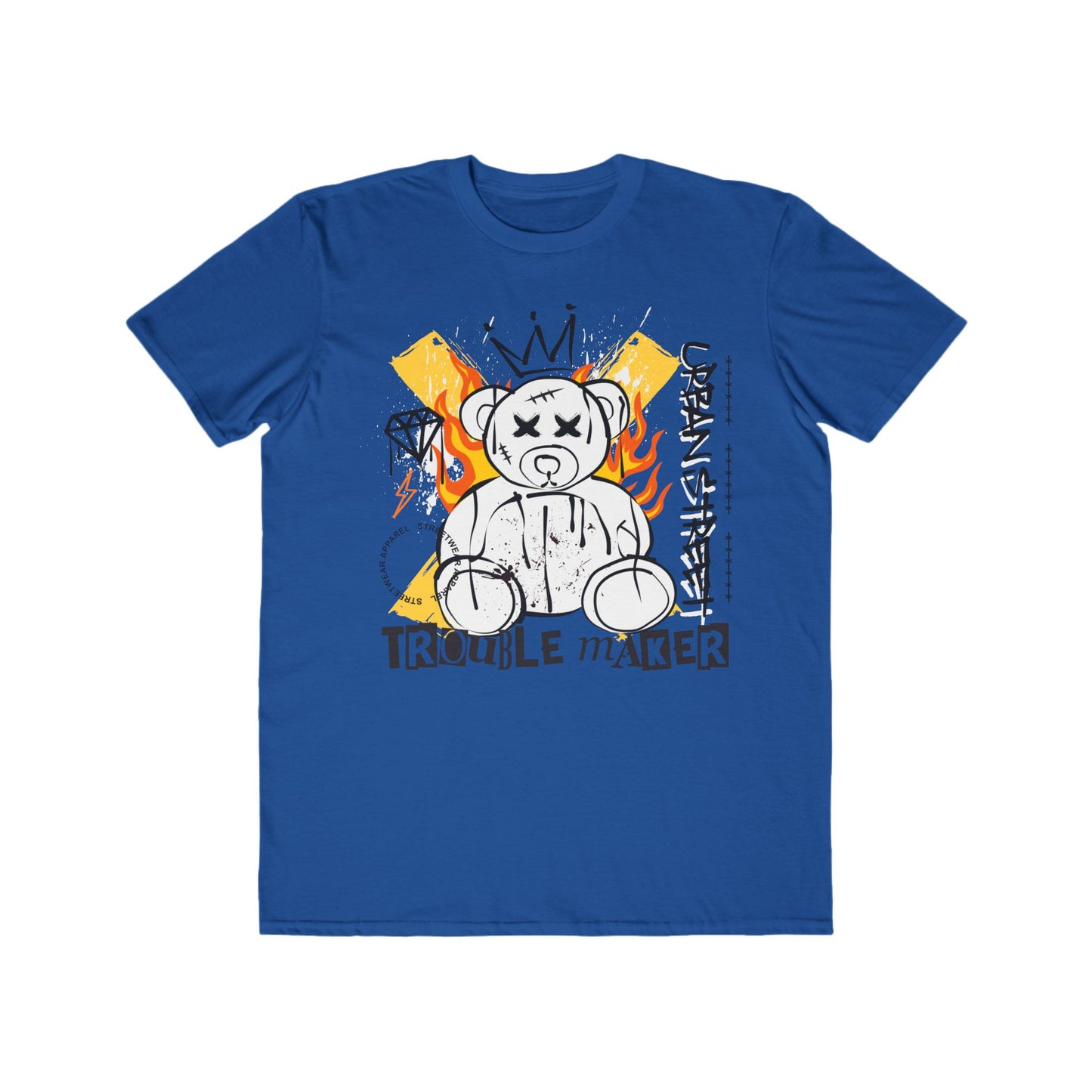 Urban Wear For Men, Trendy Men's Shirt, Casual Fashion Statement, Unique Gift for Him, Cool Streetwear Royal Blue