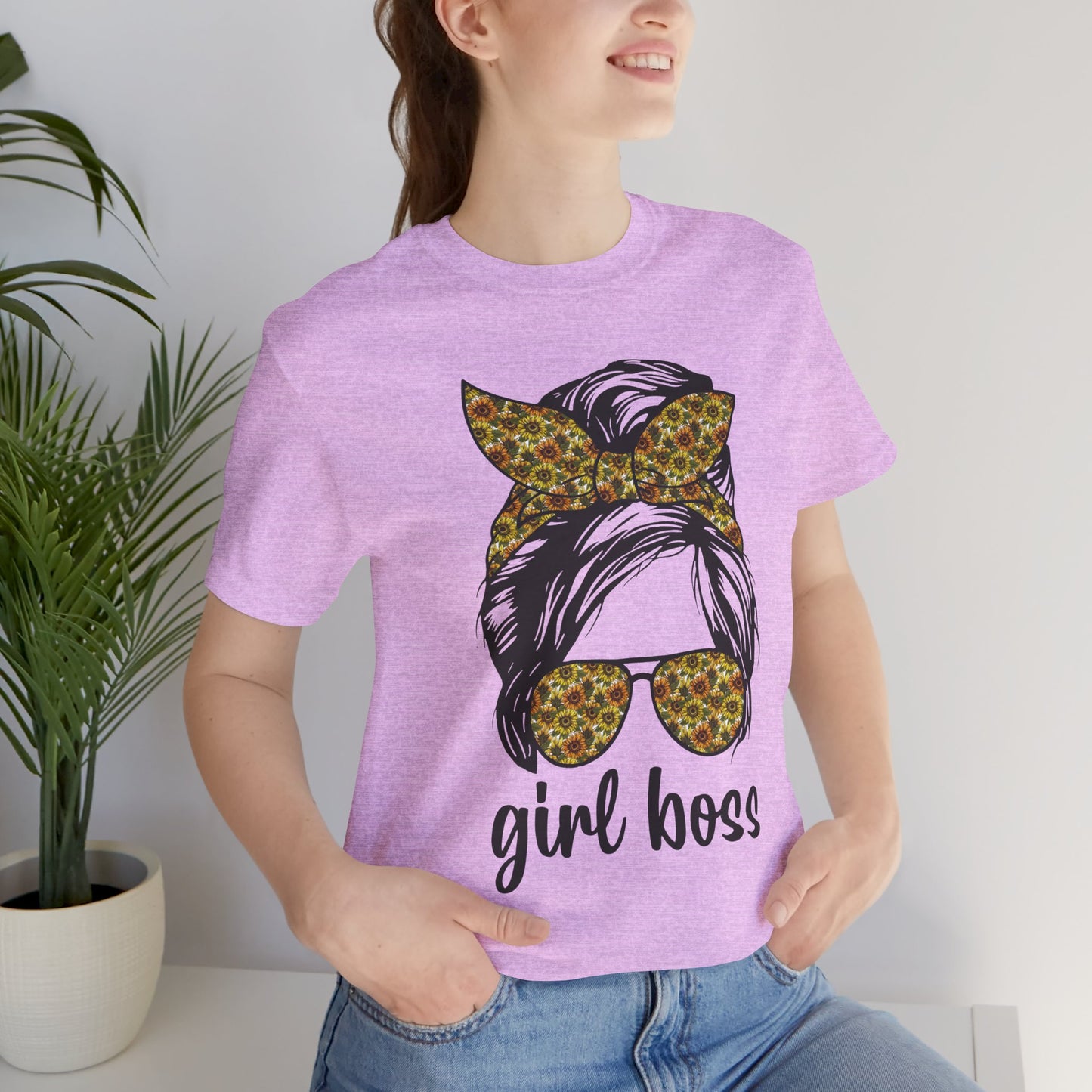 Stylish Girl Boss Tee: Empowerment Shirt for Women, Casual Outfit, Trendy Gift, Birthday Apparel, Motivational Fashion