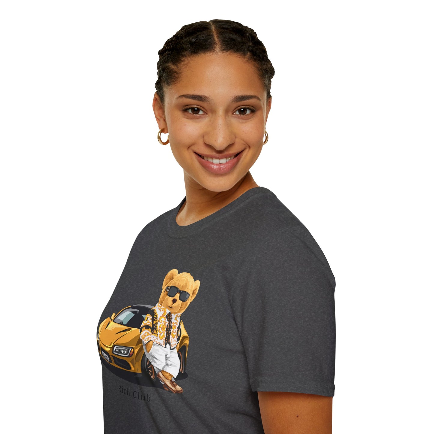 Luxury Lifestyle Bear T-Shirt, Vintage Car Tee, Unisex Graphic Shirt, Cool Fashion Apparel, Gift for Car Enthusiasts