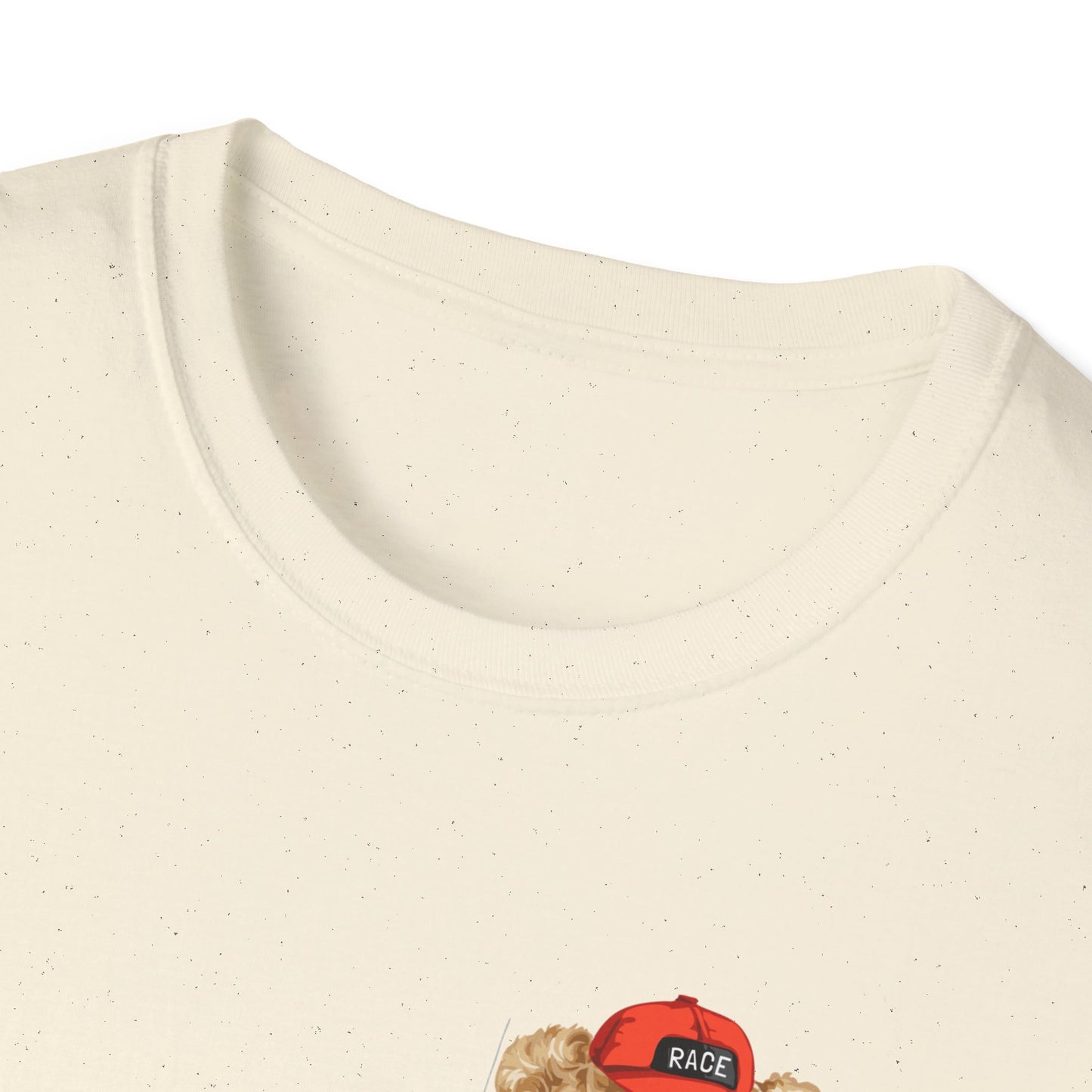 Racing Bear Unisex T-Shirt, Cute Animal Apparel, Car Lovers Gift, Fun Racing Shirt, Gift for Him/Her