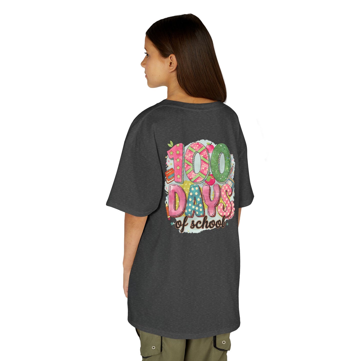 Kids 100 Days of School Tee, Fun t-shirt for kids, Milestone celebration shirt, Perfect for school events, Unique kids' apparel