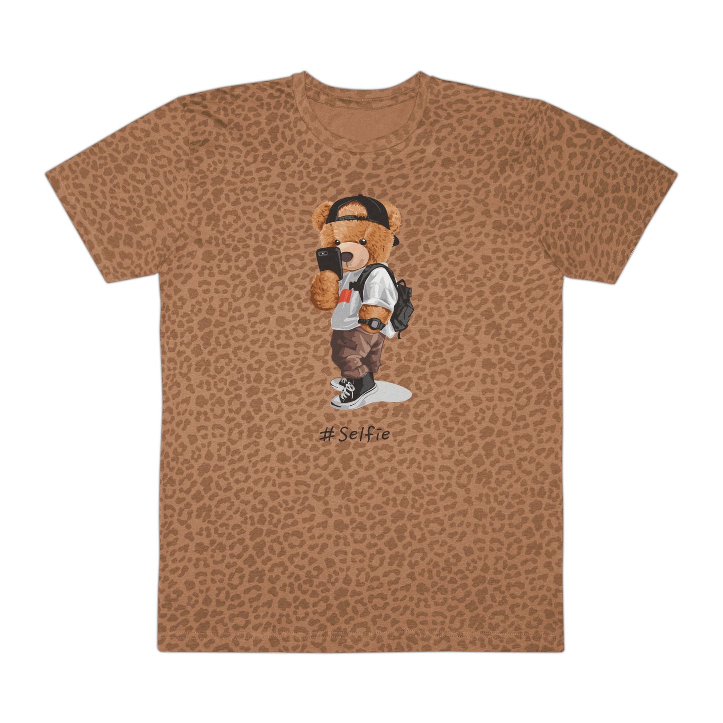 Stylish Graphic Tee for Fashion Lovers, Casual Wear, Street Style, Gifts for Him, Trendy Apparel Brown Leopard