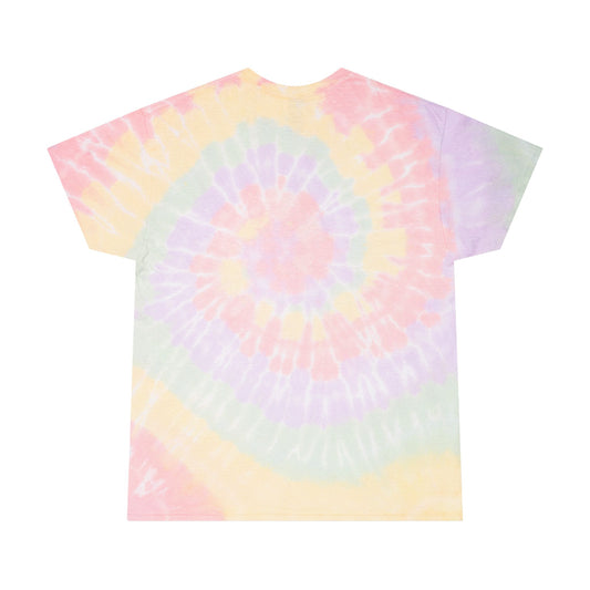 Unisex Pastel Tie Dye T-Shirt with Graffiti Bear Graphic – Soft Cotton Streetwear Tee for Festivals & Casual Wear – Youth Culture Style