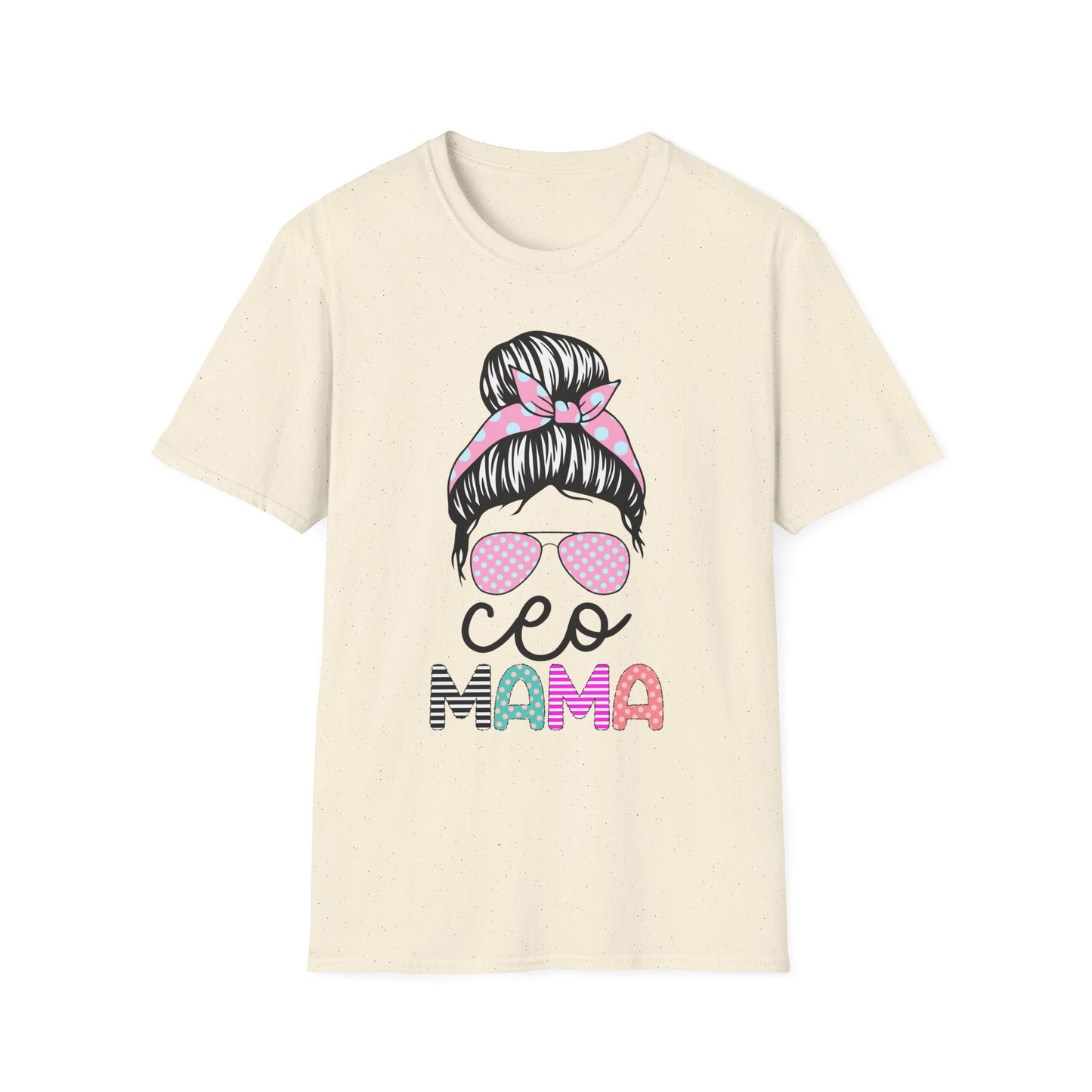 CEO Mama Graphic T-Shirt - Unisex Softstyle Tee, Perfect Gift for Mom, Birthday, Mother's Day, Casual Wear, Relaxed Fit Natural