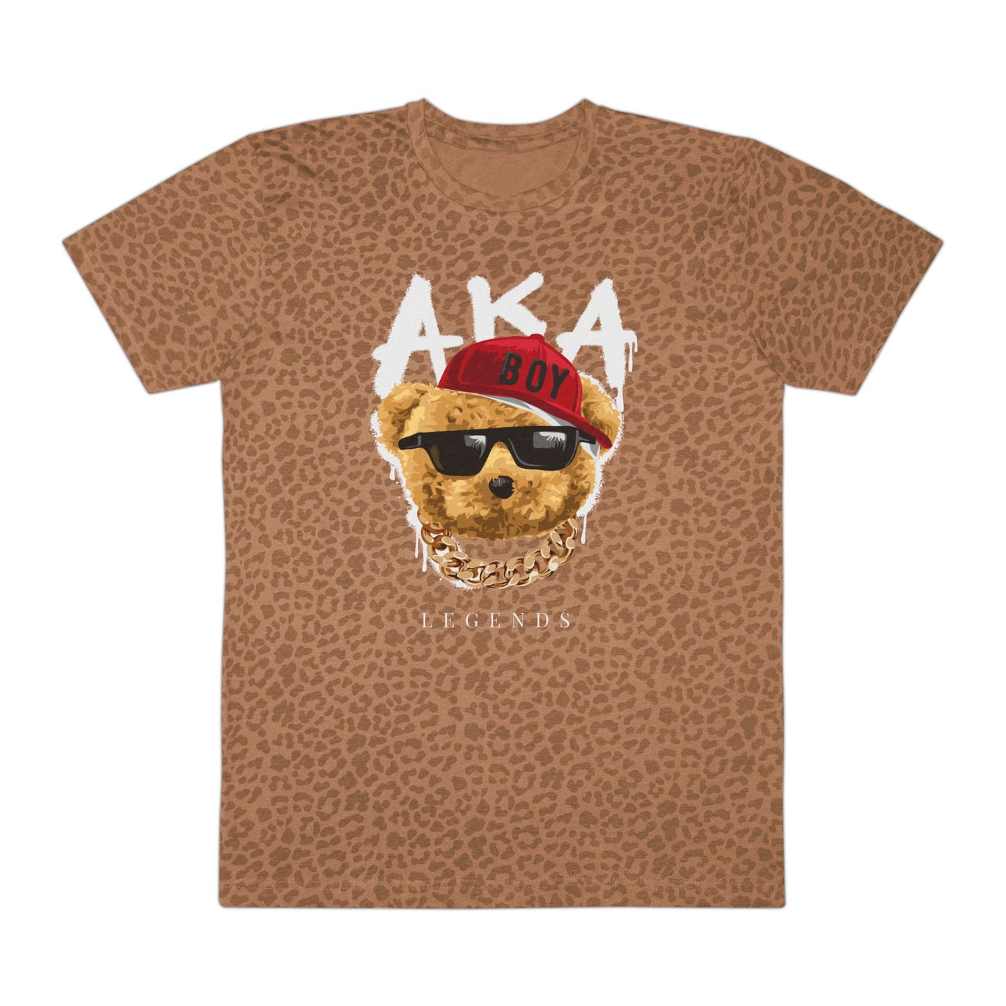 Men's Graphic Tee, Casual Style Shirt, Cool Streetwear Top, Unique Gift for Him, Birthday T-Shirt, Fun Everyday Wear Brown Leopard
