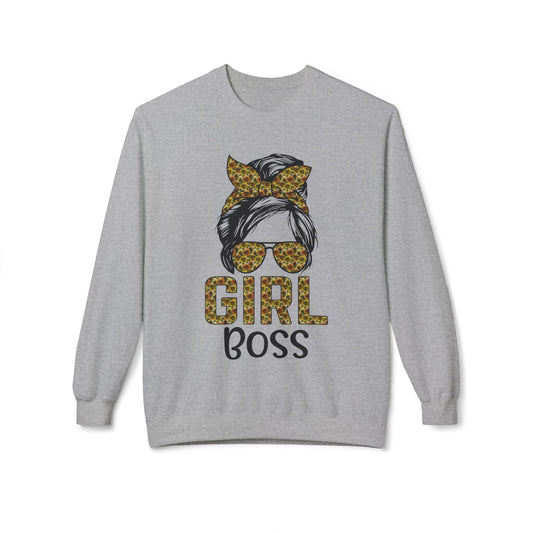 Empowerment Crewneck Sweatshirt, Girl Boss Sweatshirt, Women's Fashion, Cozy Style, Motivational Gift, Casual Wear Sport Grey