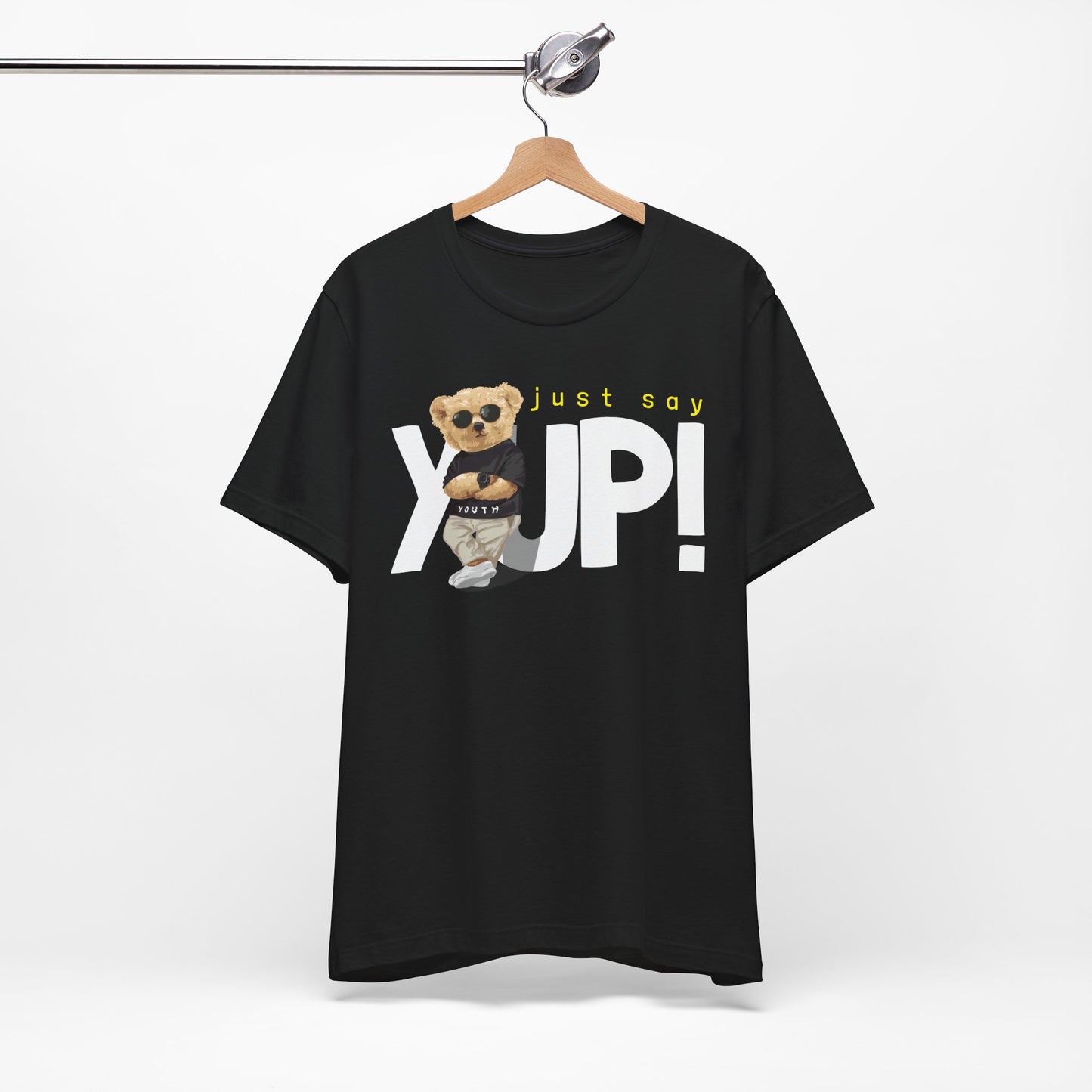 Trendy Bear Graphic Tee, CasualWear, Summer Style, Gift for Friends, Streetwear, Everyday Outfits