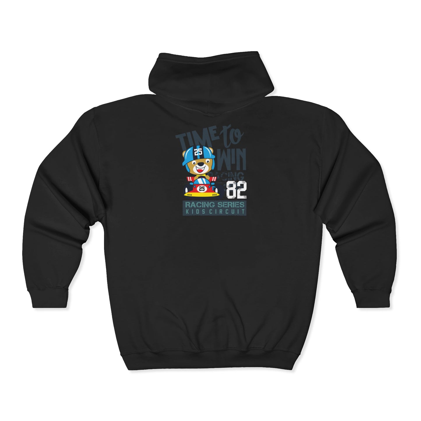 Time to Win Zip Hoodie | Unisex Heavy Blend Sweatshirt, Gift for Gamers, Sports Enthusiasts, Cozy Casual Wear, Fun Hooded Jacket