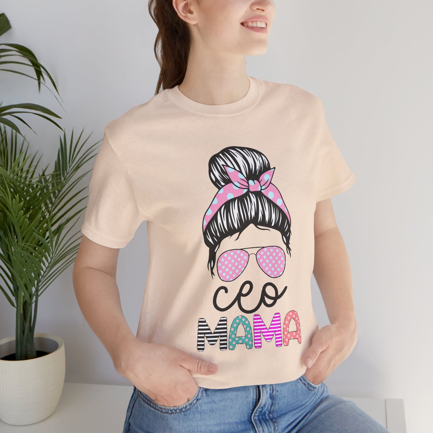 CEO Mama Graphic Tee, Unisex T-Shirt for Moms, Gift for New Mothers, Casual Summer Top, Fun Parenting Apparel, Mother's Day Gift