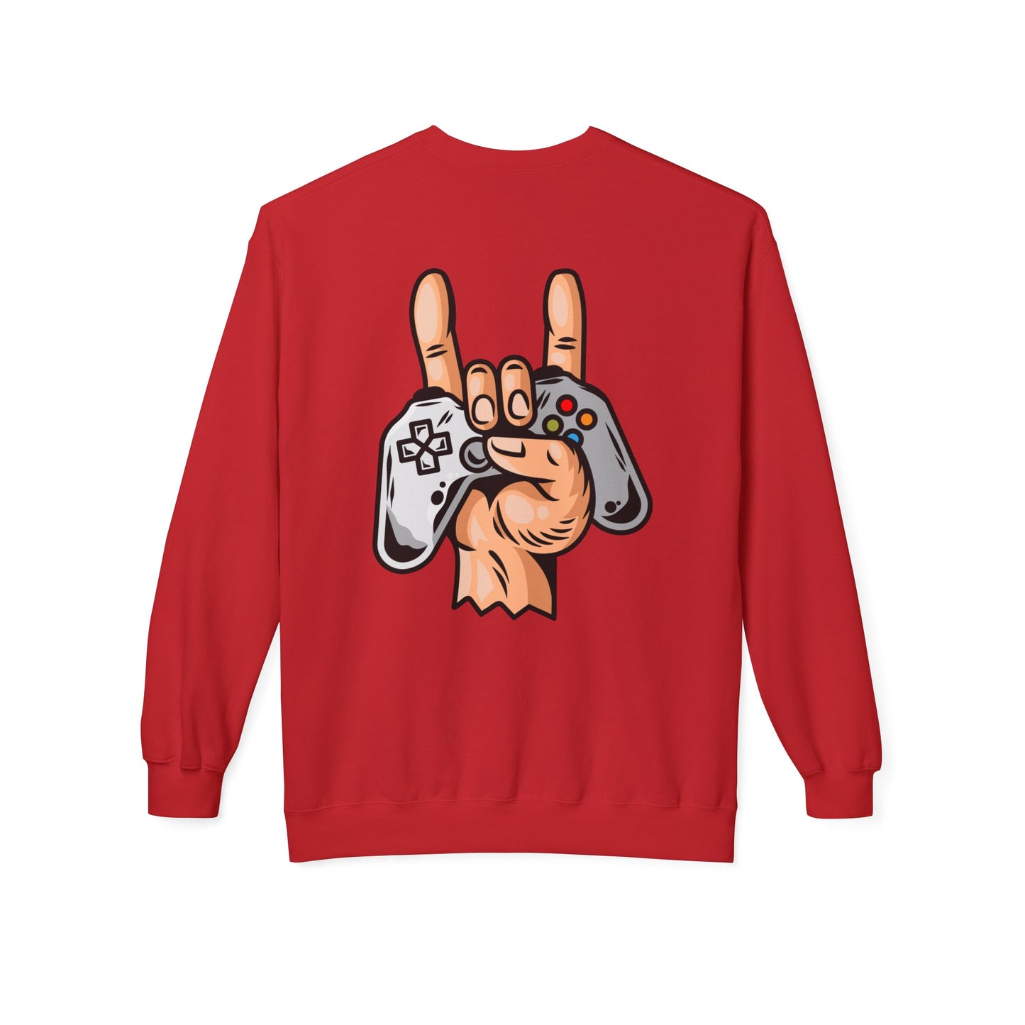 Gamer Fleece Crewneck Sweatshirt, Unisex Sweatshirt for Gamers, Gaming Apparel, Perfect Gift for Birthdays, Geek Culture, Casual Wear