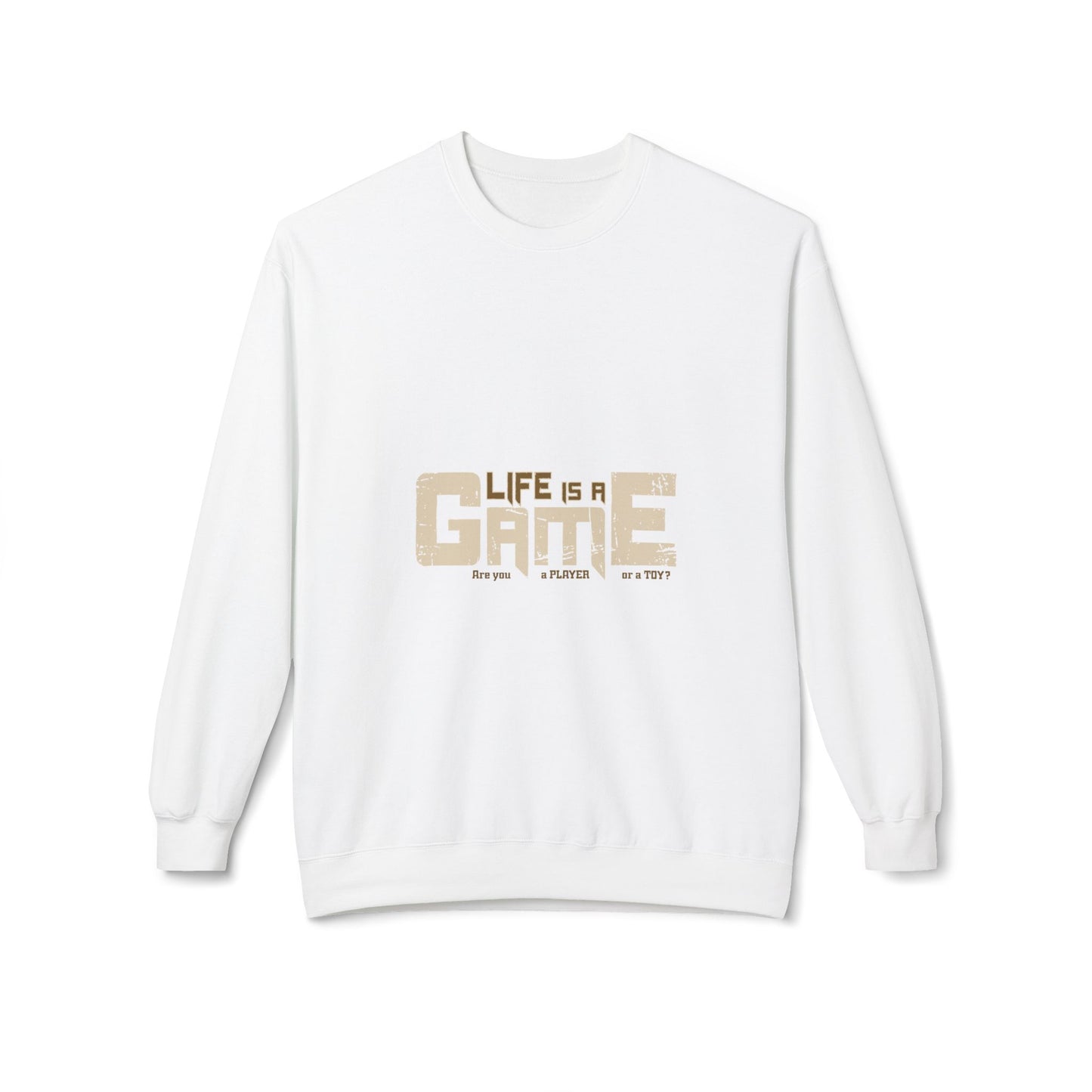Game Life Unisex Sweatshirt, Soft Sweatshirt, Gamer Gift, Casual Wear, Birthday Gift, Inspirational Apparel White