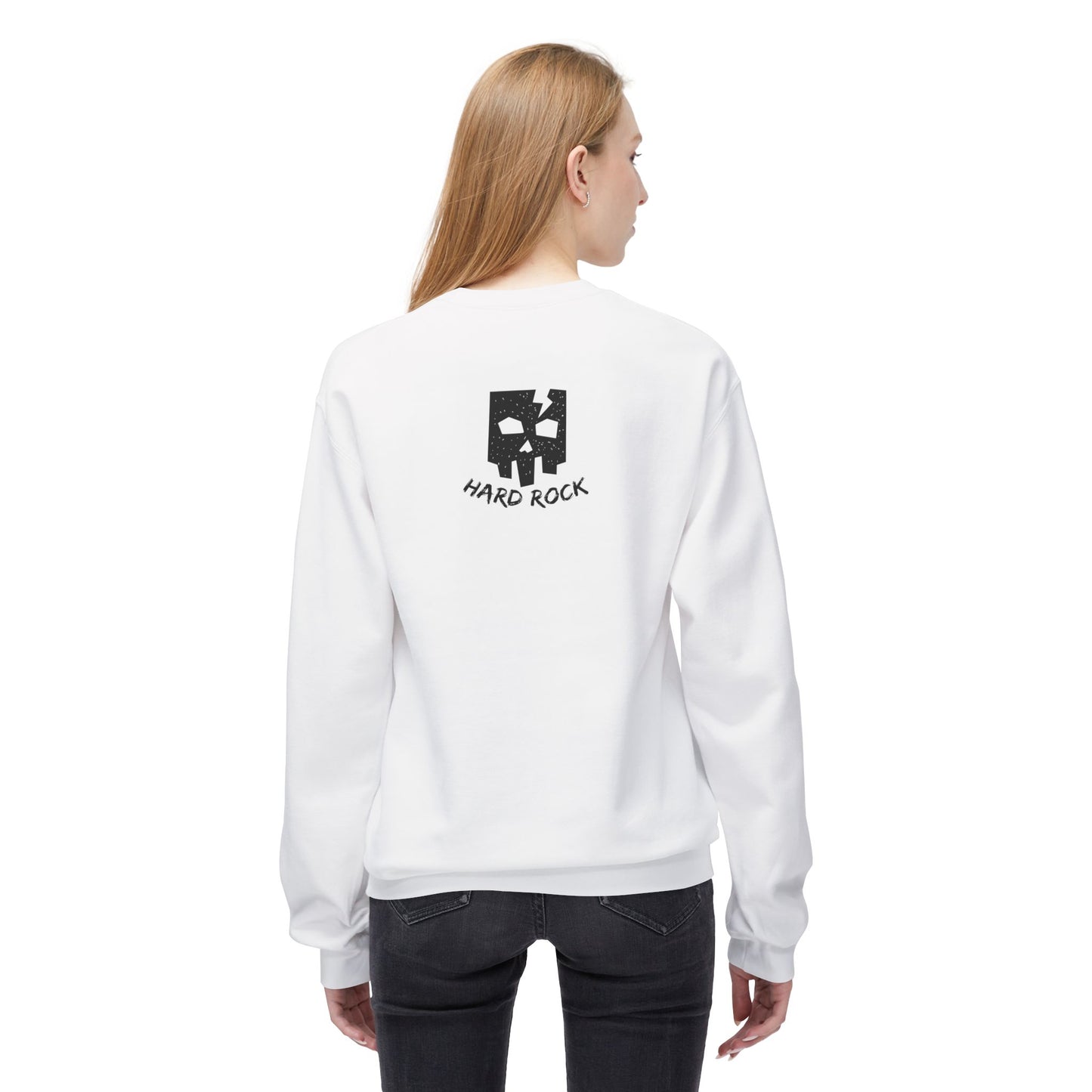 Unisex Hard Rock Sweatshirt, Cozy Music Lover Gift, Trendy Casual Wear, Perfect for Concerts, Birthday Present, Halloween Outfit