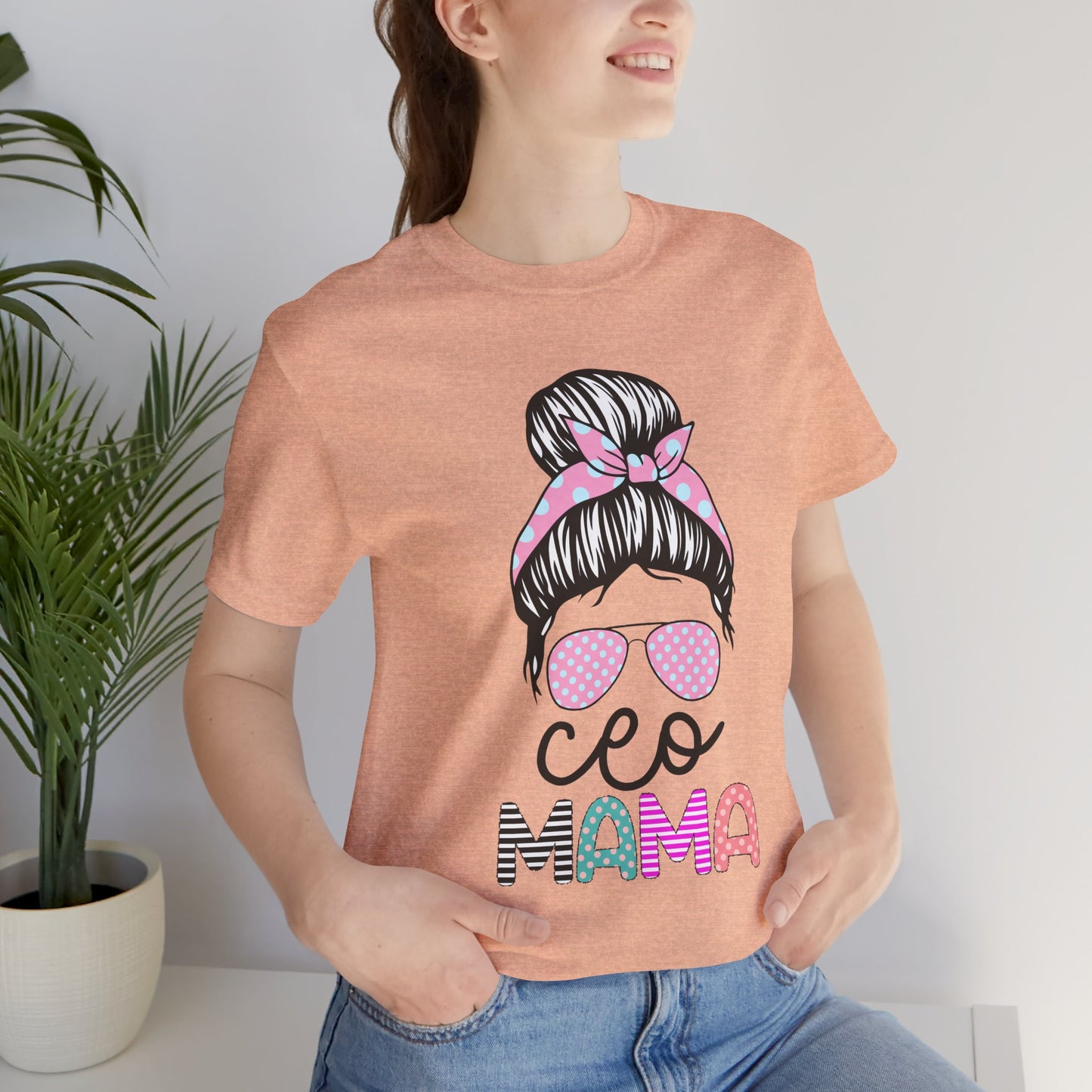 CEO Mama Graphic Tee, Unisex T-Shirt for Moms, Gift for New Mothers, Casual Summer Top, Fun Parenting Apparel, Mother's Day Gift