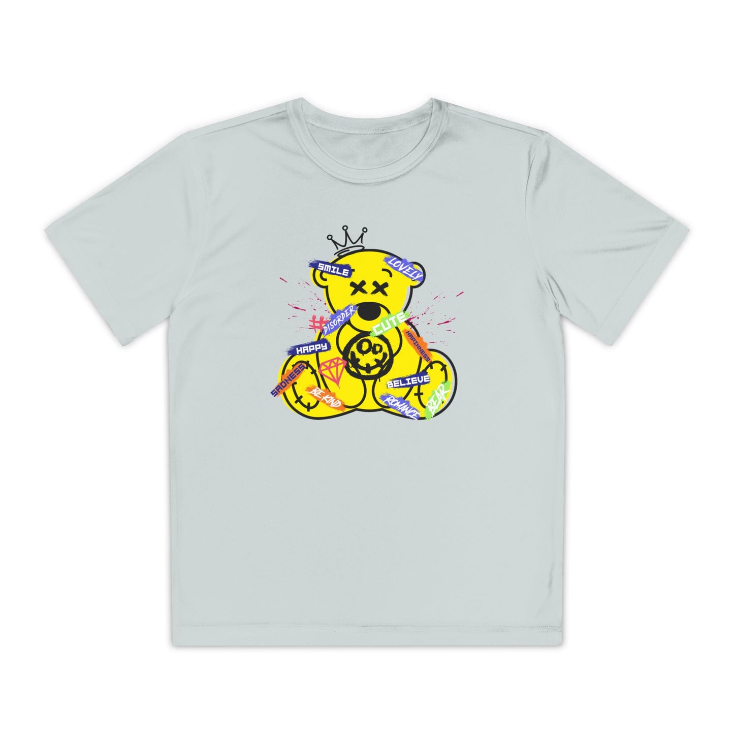 Youth Graphic Tee, Fun Casual Wear, Unique Kids T-Shirt, Sporty Style, Birthday Gift, Playdate Outfit Silver