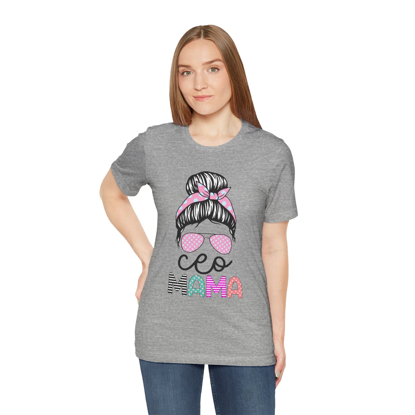 CEO Mama Graphic Tee, Unisex T-Shirt for Moms, Gift for New Mothers, Casual Summer Top, Fun Parenting Apparel, Mother's Day Gift