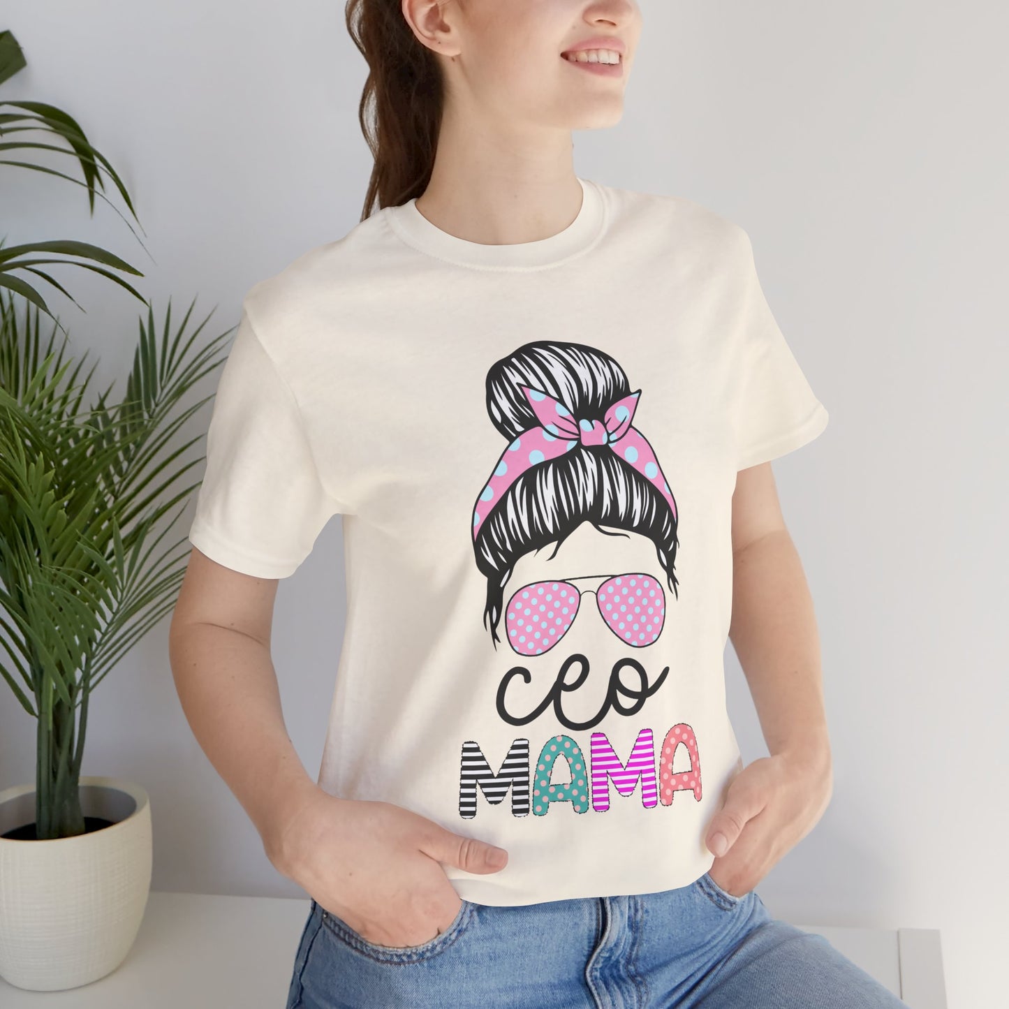 CEO Mama Graphic Tee, Unisex T-Shirt for Moms, Gift for New Mothers, Casual Summer Top, Fun Parenting Apparel, Mother's Day Gift