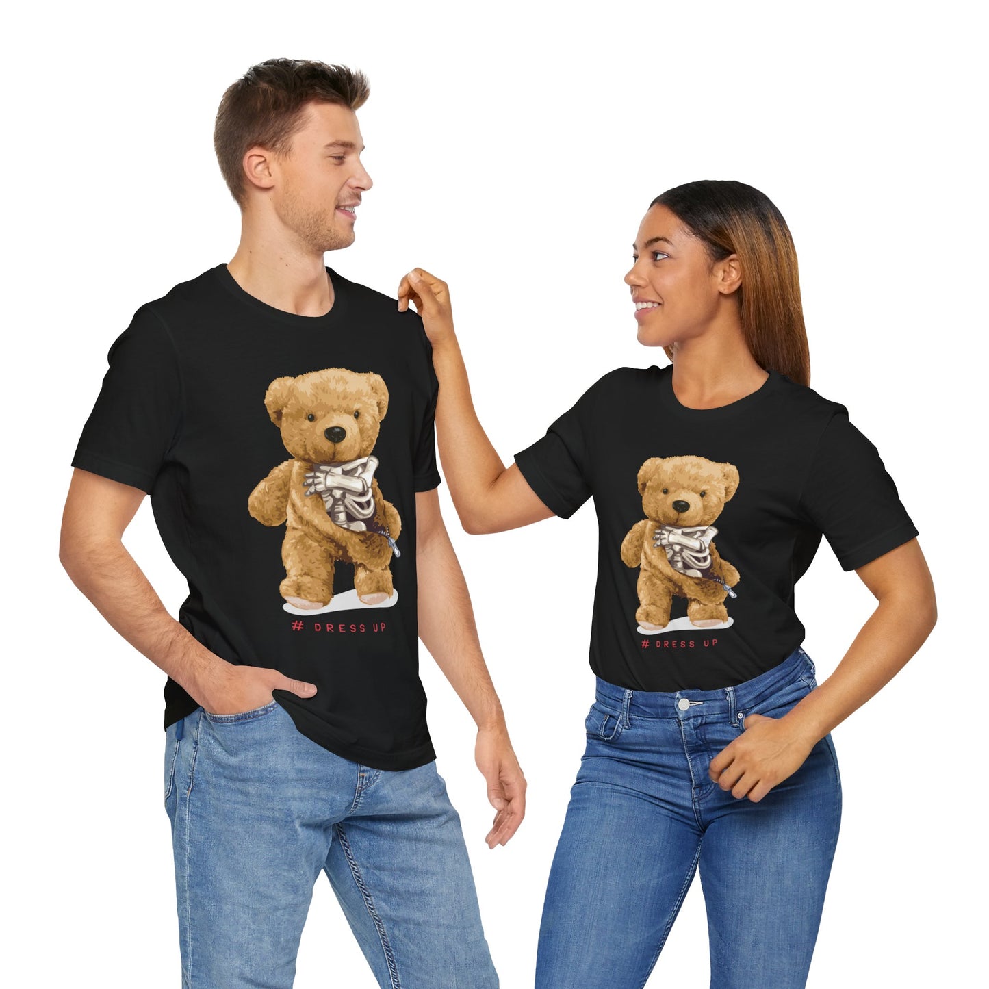 Cute Bear Dress Up Tee - Animal Lover Shirt, Gift for Kids, Playful Outfit for Birthdays, Fun Casual Wear, Adorable Graphic Tee