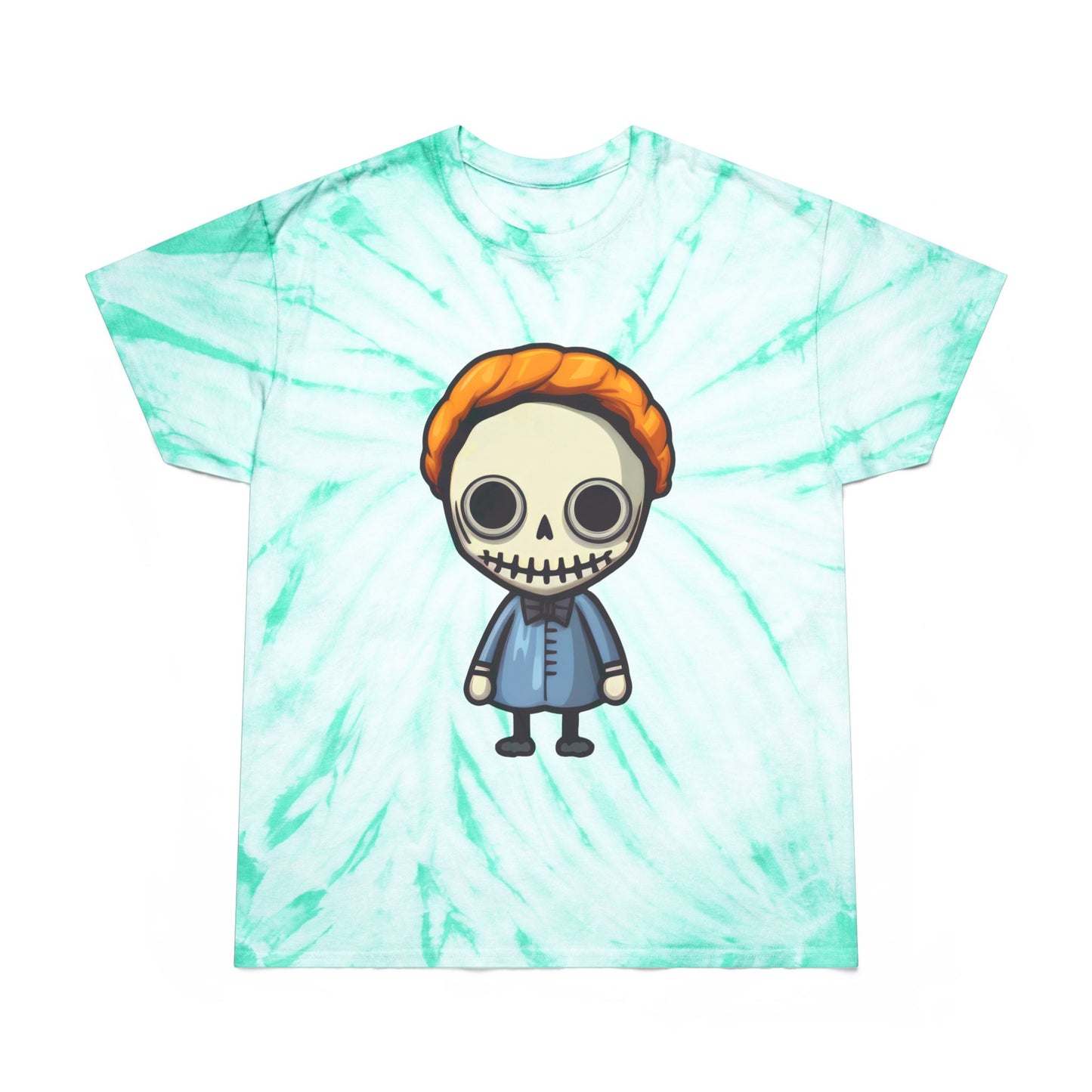 Tie-Dye Graphic Tee, Fun Skeleton Design, Casual Summer Shirt, Retro Festival Apparel, Vibrant Gift for Kids - Cozy Kawaii LLC
