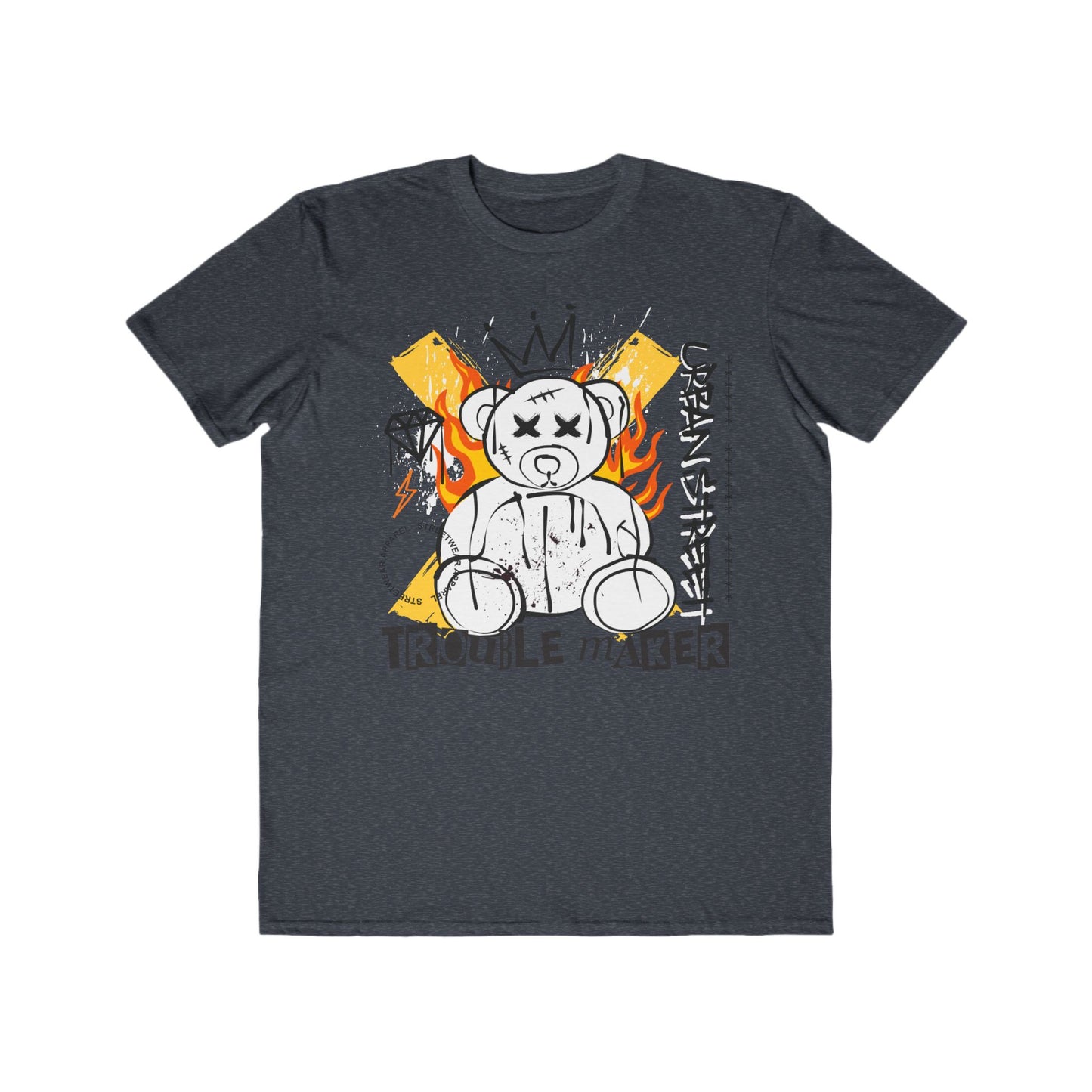 Urban Wear For Men, Trendy Men's Shirt, Casual Fashion Statement, Unique Gift for Him, Cool Streetwear Heather Navy