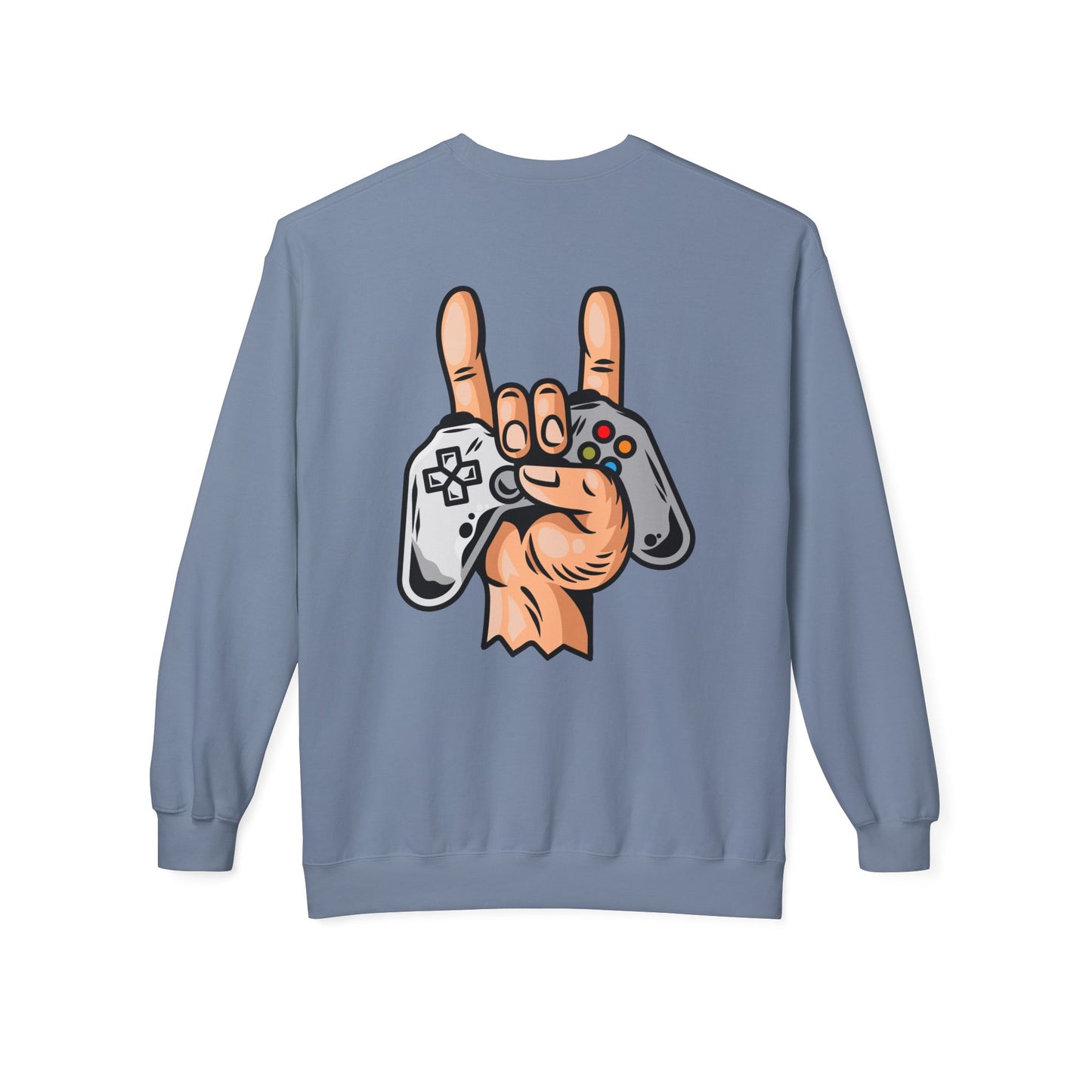 Gamer Fleece Crewneck Sweatshirt, Unisex Sweatshirt for Gamers, Gaming Apparel, Perfect Gift for Birthdays, Geek Culture, Casual Wear