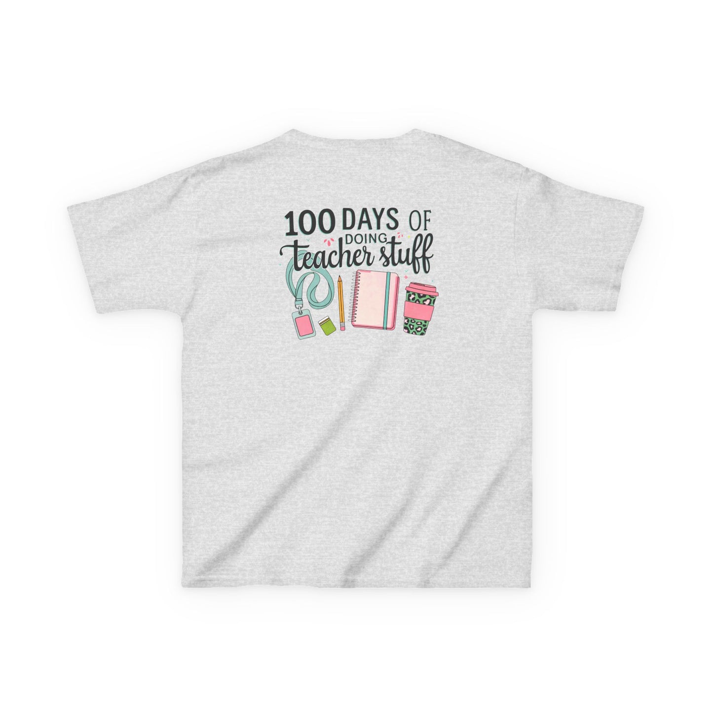 Teacher Appreciation Kids Tee, 100 Days of Teacher Stuff Shirt, School Spirit Tee, Gift for Future Educators, Kids' Classroom Apparel