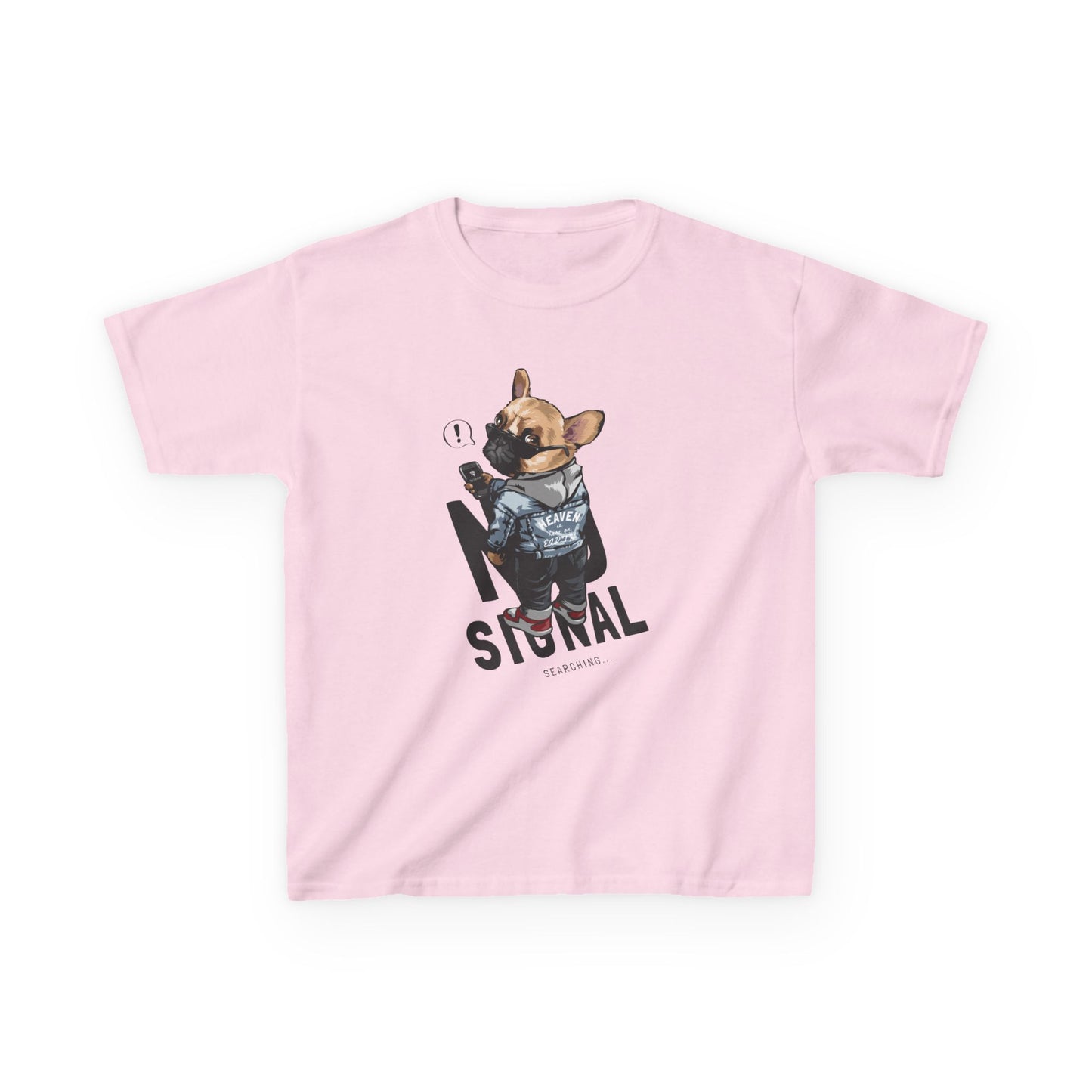 Kids Graphic Tee with Playful Dog Design, Casual Kids Tee, Pet Lovers Shirt, Fun Gift for Boys and Girls, Birthday Celebration Clothing Light Pink