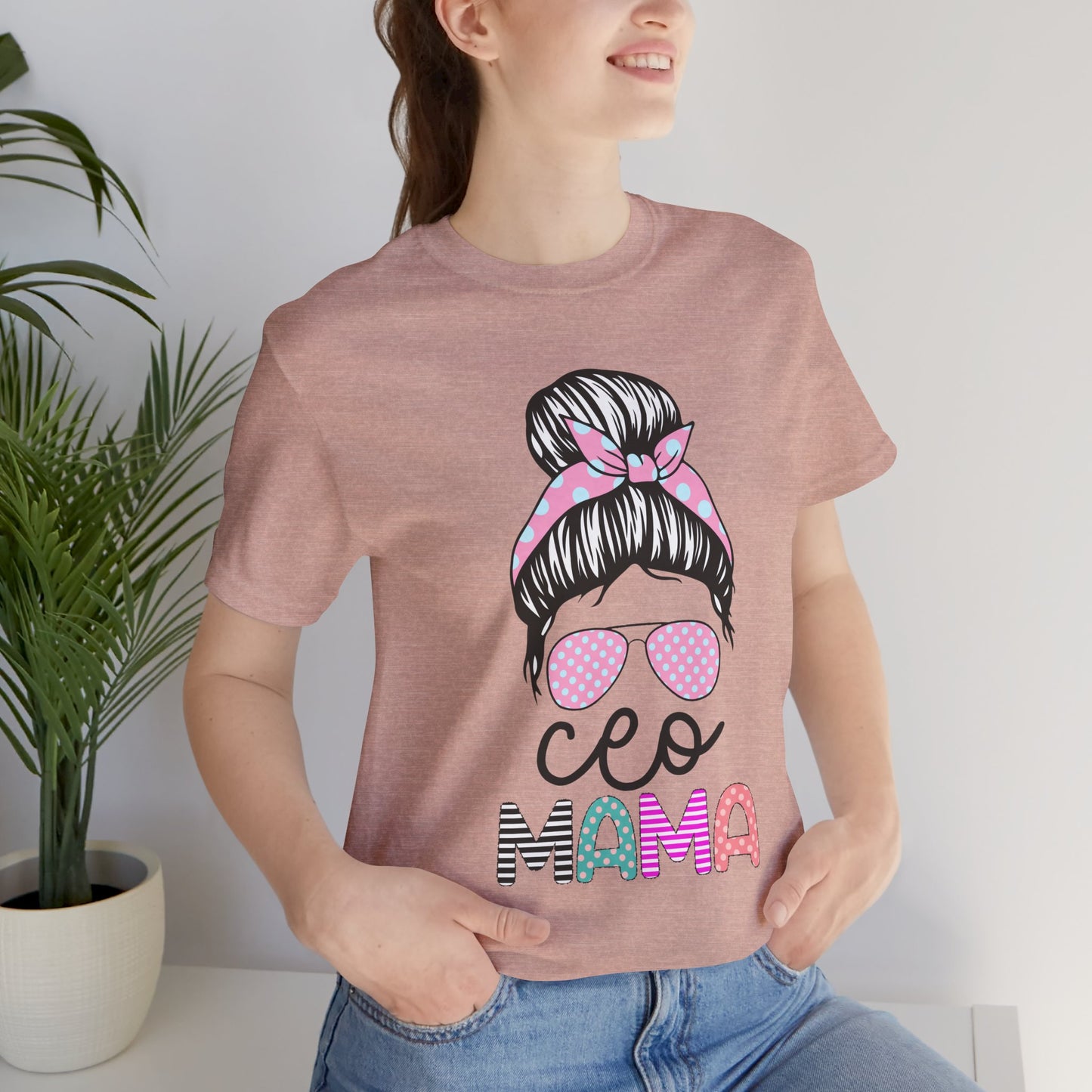 CEO Mama Graphic Tee, Unisex T-Shirt for Moms, Gift for New Mothers, Casual Summer Top, Fun Parenting Apparel, Mother's Day Gift