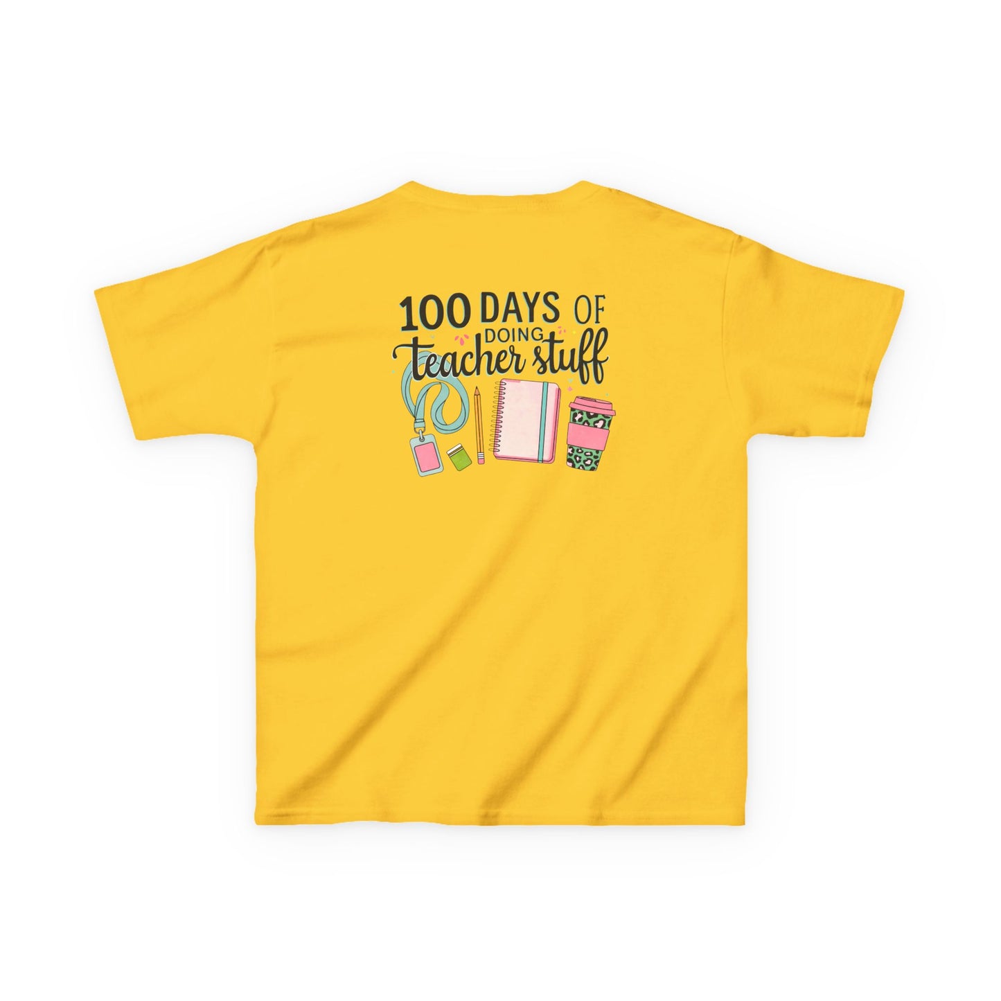 Teacher Appreciation Kids Tee, 100 Days of Teacher Stuff Shirt, School Spirit Tee, Gift for Future Educators, Kids' Classroom Apparel