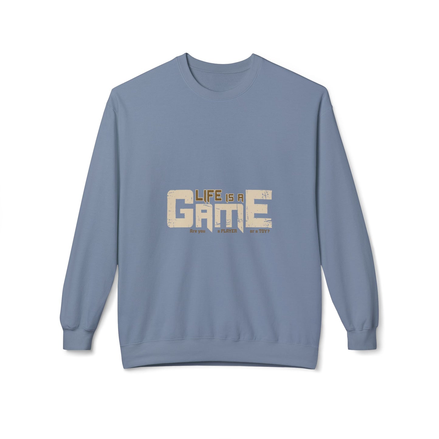 Game Life Unisex Sweatshirt, Soft Sweatshirt, Gamer Gift, Casual Wear, Birthday Gift, Inspirational Apparel Stone Blue