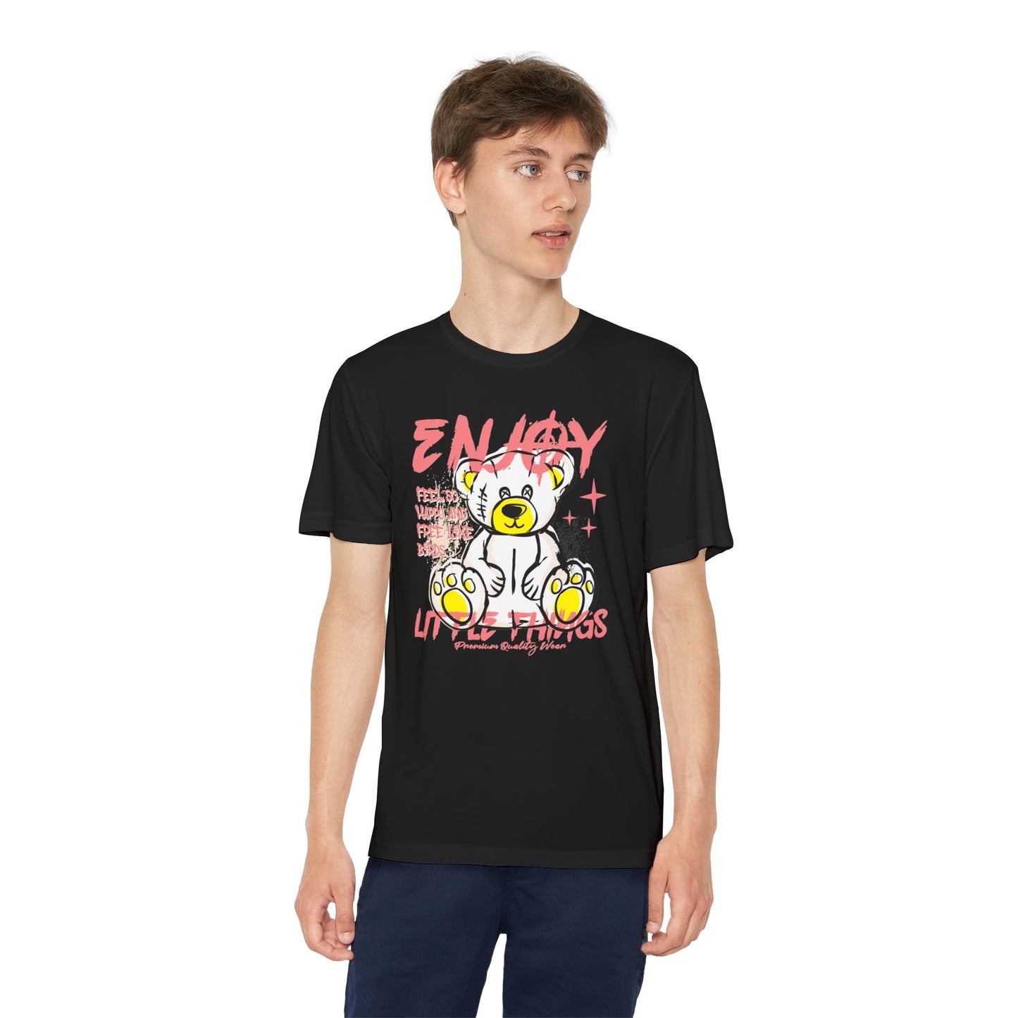 Youth Graphic Tee - 'Energy' Bear Design | Fun, Trendy T-Shirt for Kids, Birthday Gift, Everyday Wear, Cool Summer Style