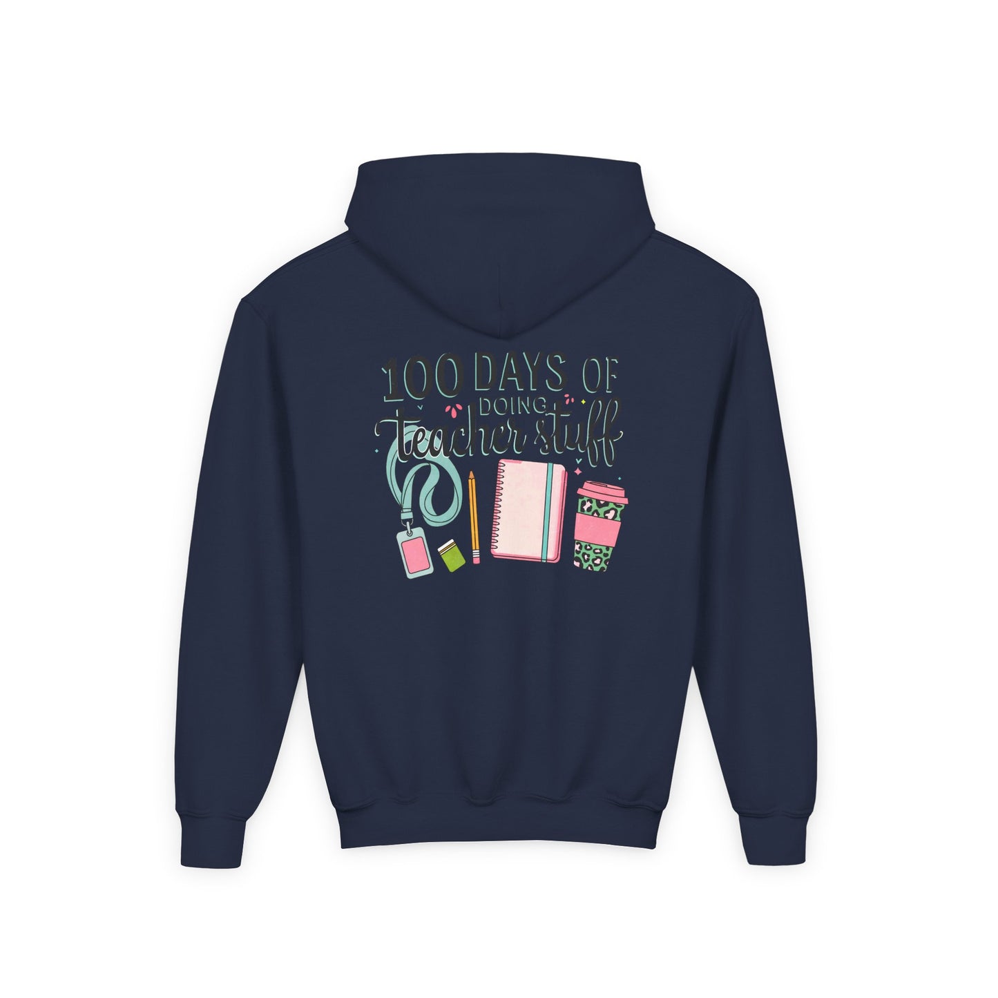 Teacher Appreciation Youth Hoodie, Perfect for School Days, Gifts for Educators, 100 Days of Teacher Stuff, Cozy Classroom Wear, Fun