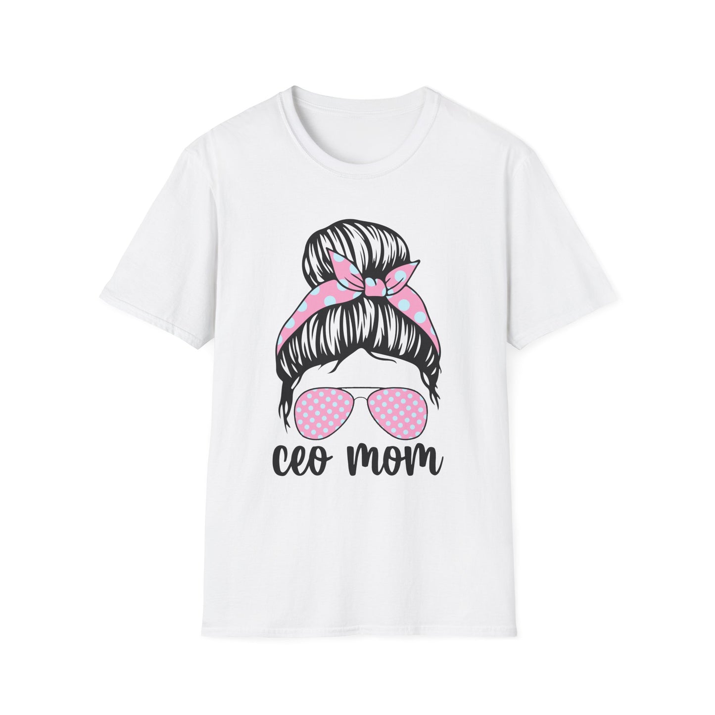 CEO Mom T-Shirt: Casual Gift for Mother's Day, Birthday, or Everyday Wear, Perfect for Stylish Moms White