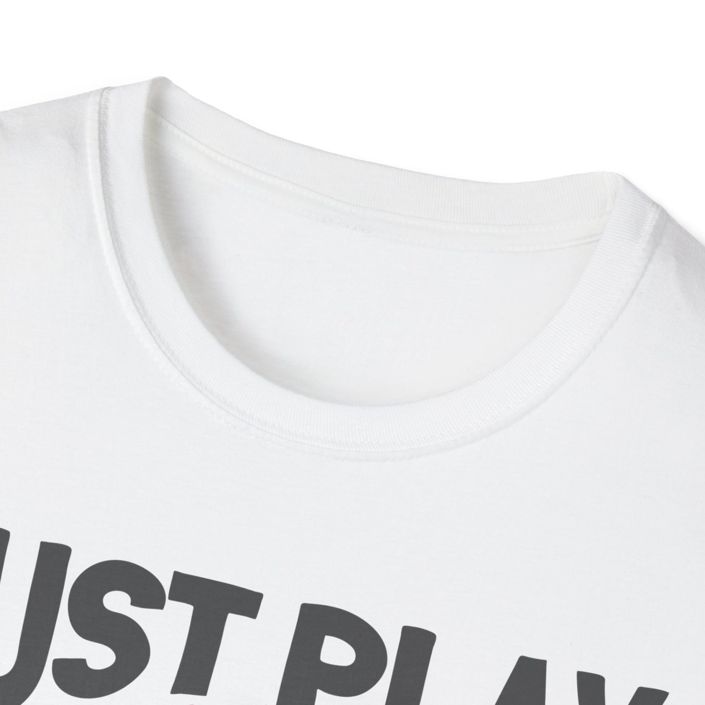 Just Play Game Unisex Softstyle T-Shirt | Fun Gift for Baseball Lovers | Casual Wear, Sports Shirt, Game Day Tee, Gift for Him/Her
