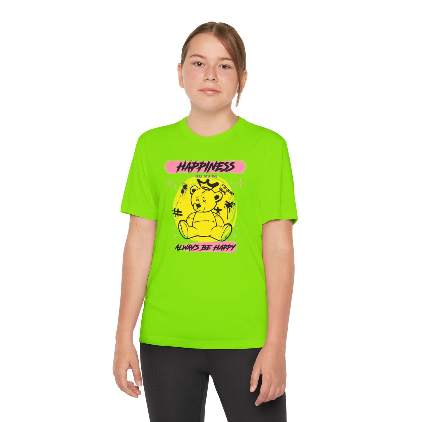 Youth Happiness Tee | Always Be Happy Shirt, Trendy Kids T-Shirt, Fun Graphic Tee, Positive Vibes Attire, Birthday Gift for Kids