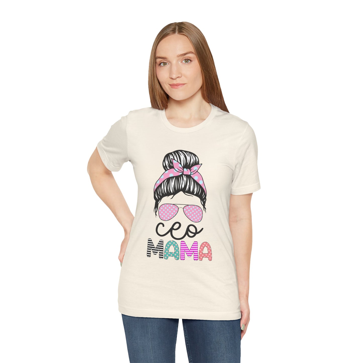 CEO Mama Graphic Tee, Unisex T-Shirt for Moms, Gift for New Mothers, Casual Summer Top, Fun Parenting Apparel, Mother's Day Gift
