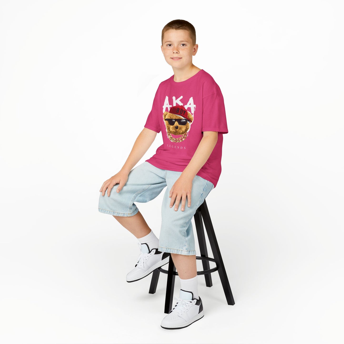Fun Trendy Kids Tee, Cool Kid Shirt, Bear Graphic Tee, Gift for Boys, Casual Everyday Wear