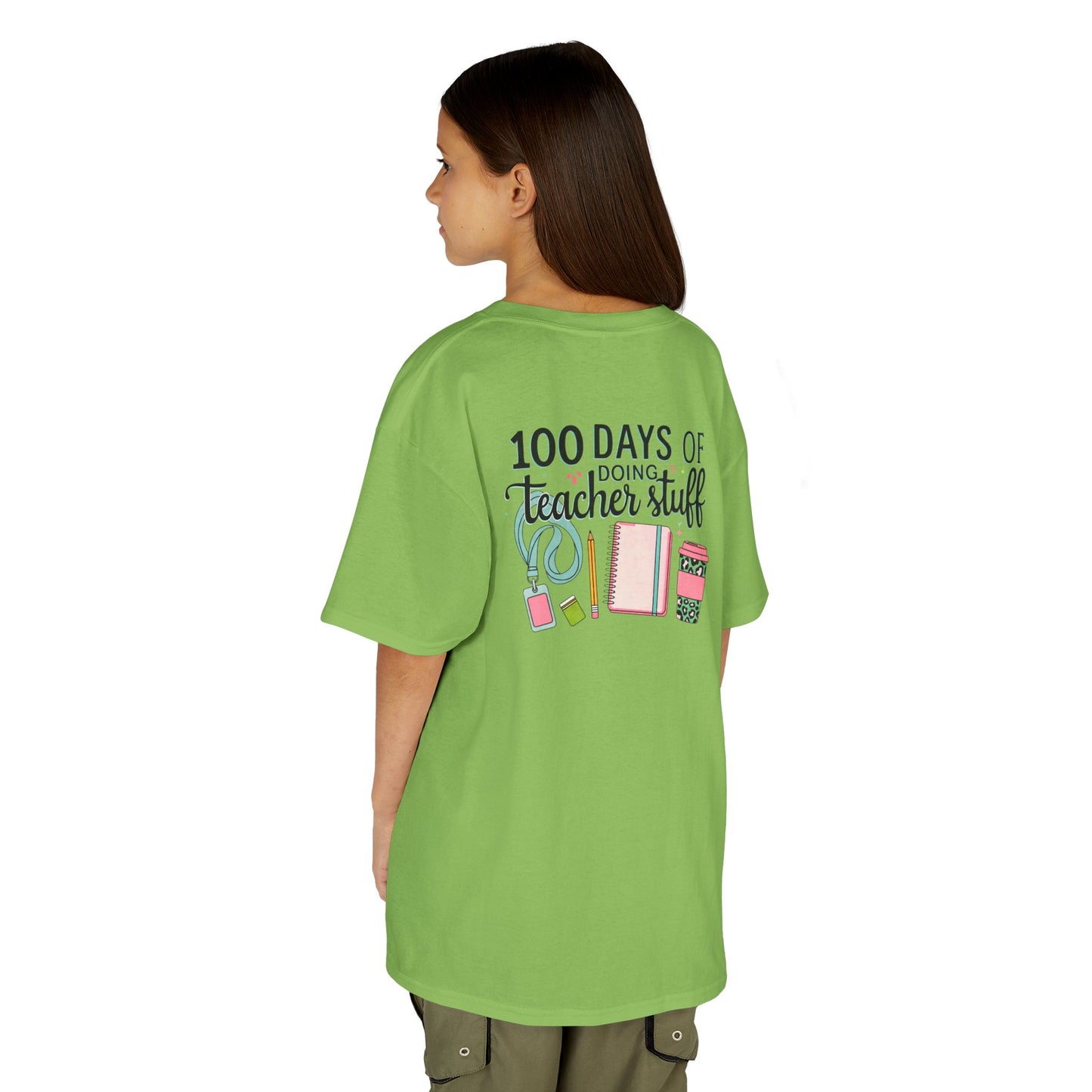 Teacher Appreciation Kids Tee, 100 Days of Teacher Stuff Shirt, School Spirit Tee, Gift for Future Educators, Kids' Classroom Apparel