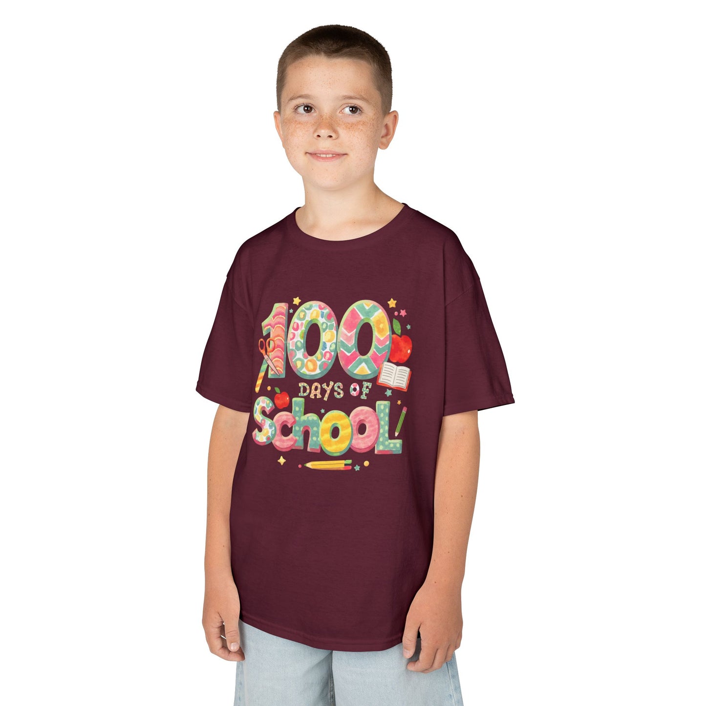 Kids School Celebration Tee - 100 Days of School, Class Shirt, Back to School Outfit, Fun Teacher Gift, Kids Education Apparel