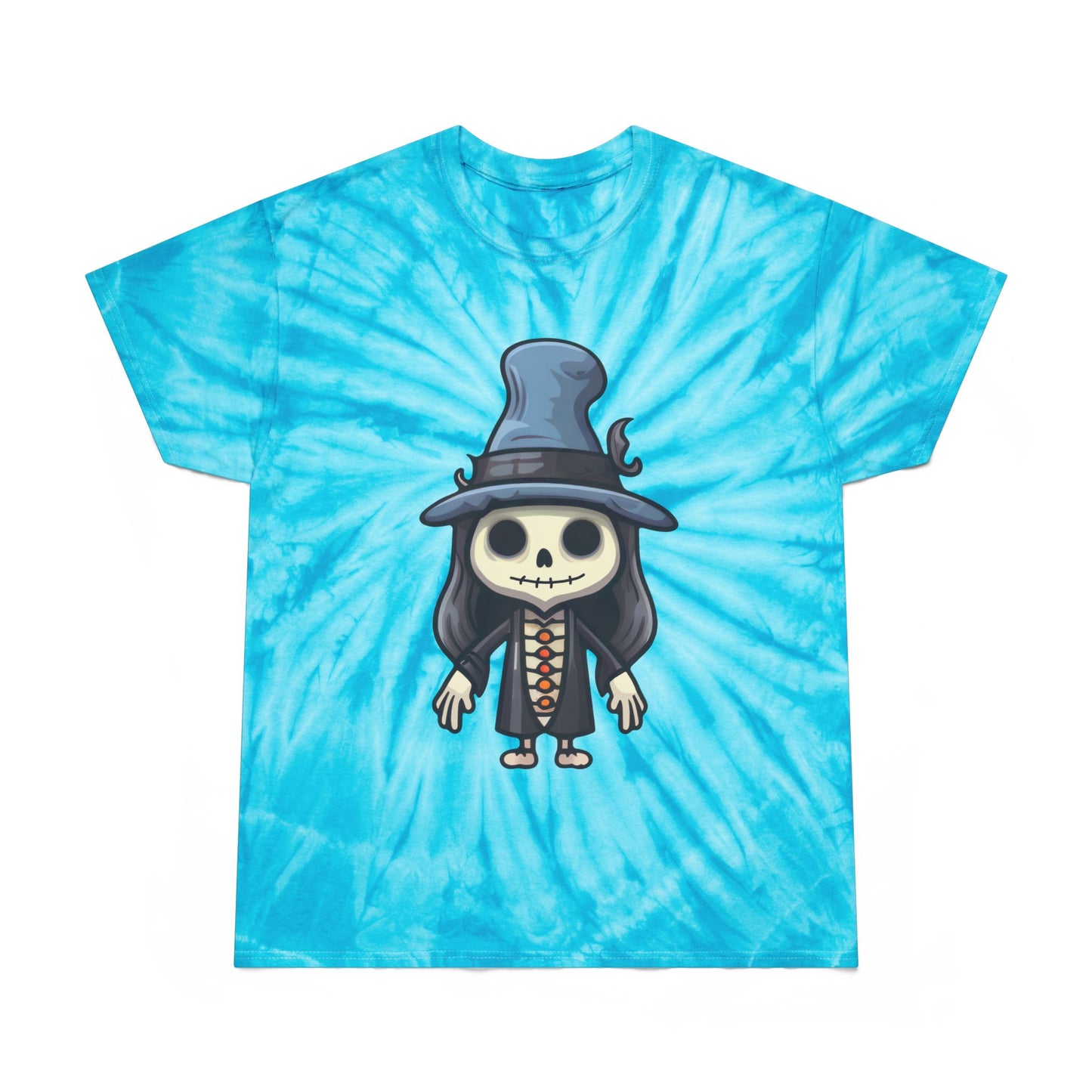 Whimsical Tie-Dye Tee, Cyclone Skull Graphic Shirt, Cute Festival Outfit, Summer Vibes, Perfect for Gifts - Cozy Kawaii LLC