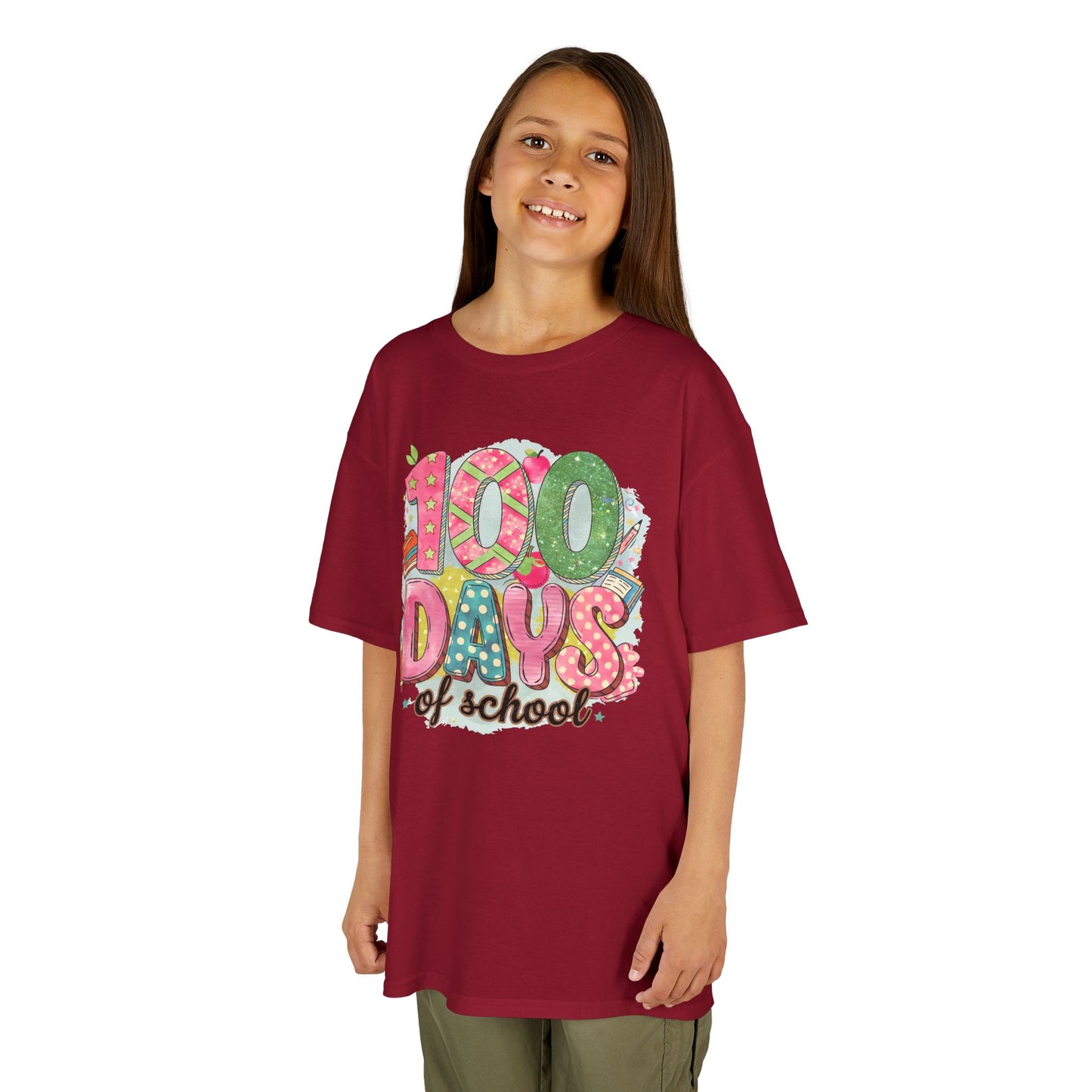 Kids 100 Days of School Tee, Fun t-shirt for kids, Milestone celebration shirt, Perfect for school events, Unique kids' apparel