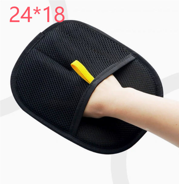 Pet Hair Remover Mitt Pet Hair Remover Gloves Deshedding Brush Glove For Dog Cat Rabbit With Long Short Curly Hair Black 1PCS