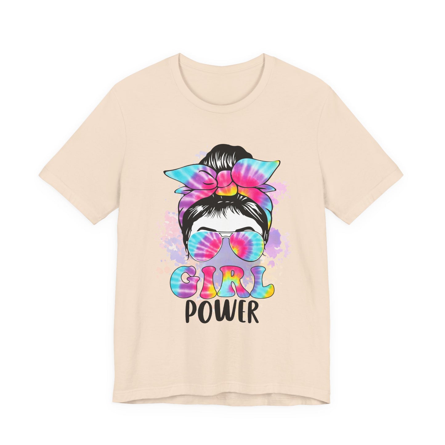 Empowering Girl Power Tee, Unisex T-Shirt for Girls, Feminist Apparel, Gift for Her, Cute Summer Top, Casual Statement Shirt Soft Cream