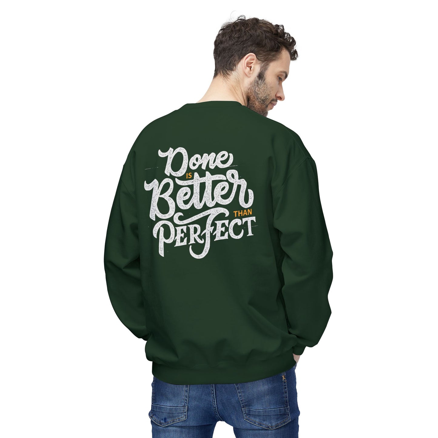 Motivational Fleece Sweatshirt: Cozy Crewneck, Perfect for Self-Care Days, Gift for Friends, Inspirational Quotes, Peer Encouragement