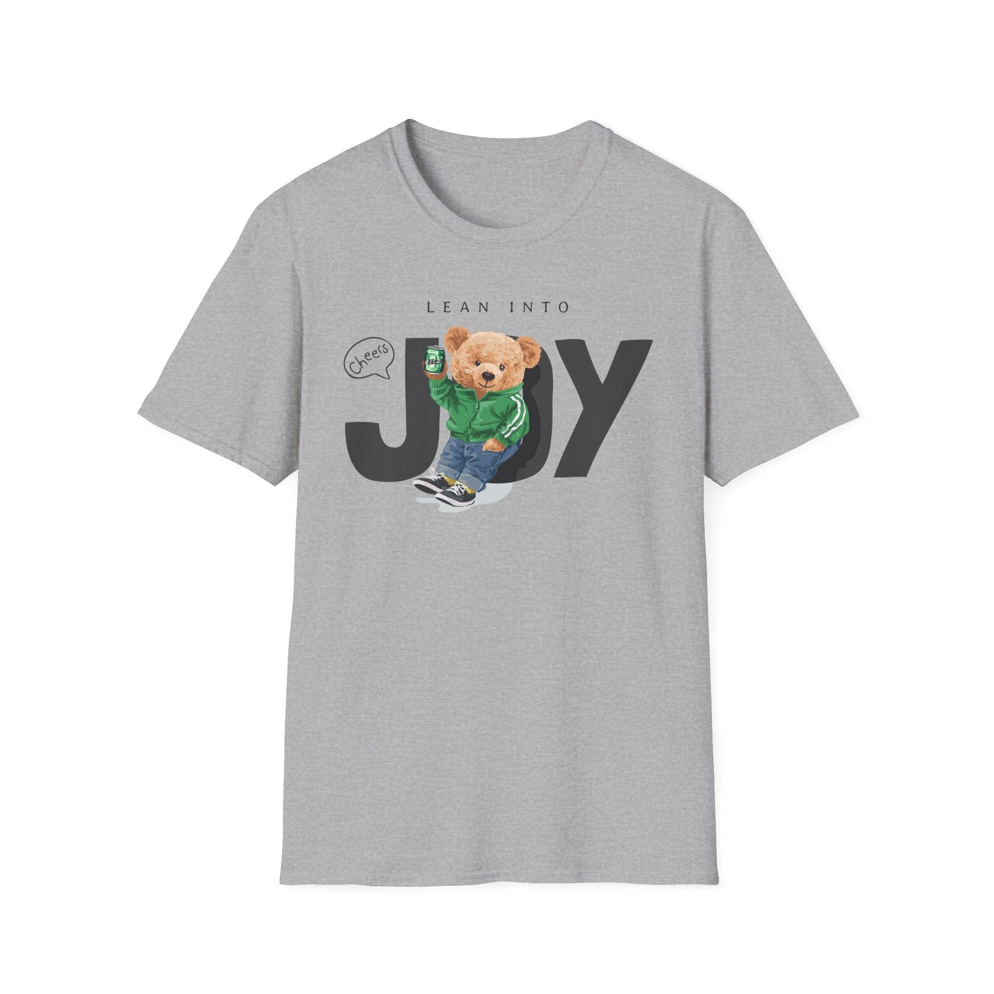 Joyful Animal Graphic T-Shirt, Unisex Tee, Cute Gift for Animal Lovers, Birthday Present, Casual Wear, Everyday Comfort Sport Grey